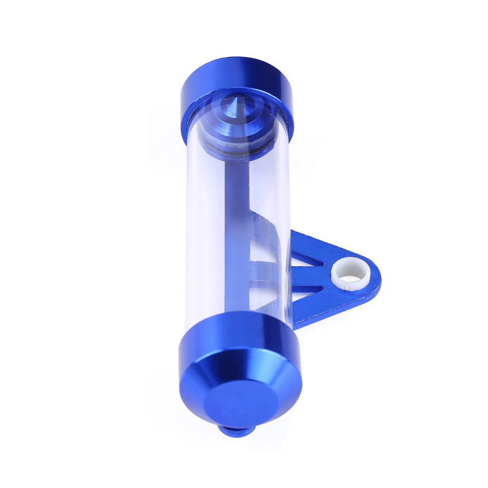 Universal Motorcycle Tax Holder - Waterproof Aluminum Tube for Secure Document Storage (Blue) - Perfect for Trailers & Bikes