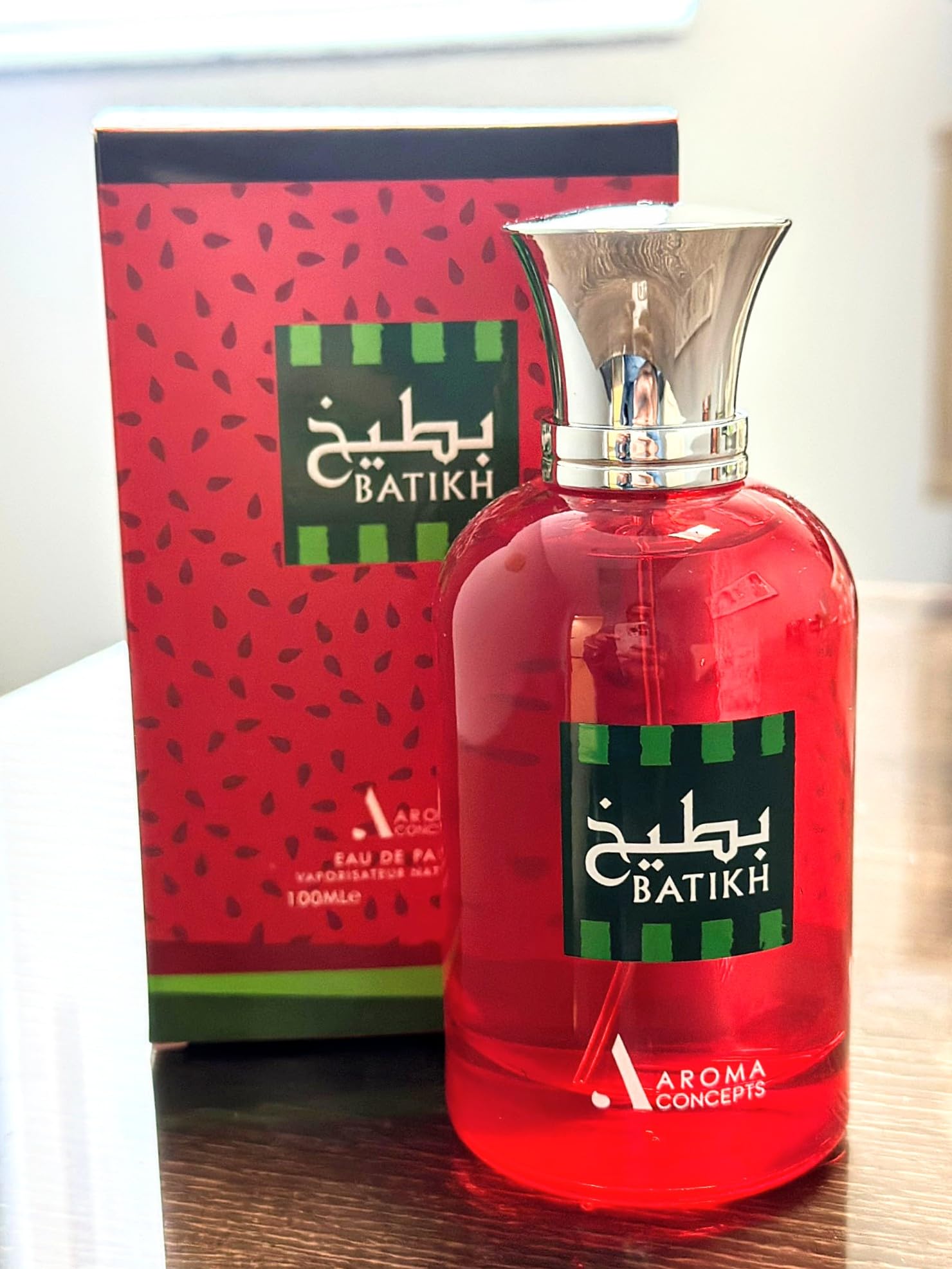 Paris Corner BATIKH Watermelon Perfume EDP 3.4 FL Oz - Unisex Fragrance with Fresh Fruity Scent - Perfect for Summer, Daily Wear & Special Occasions