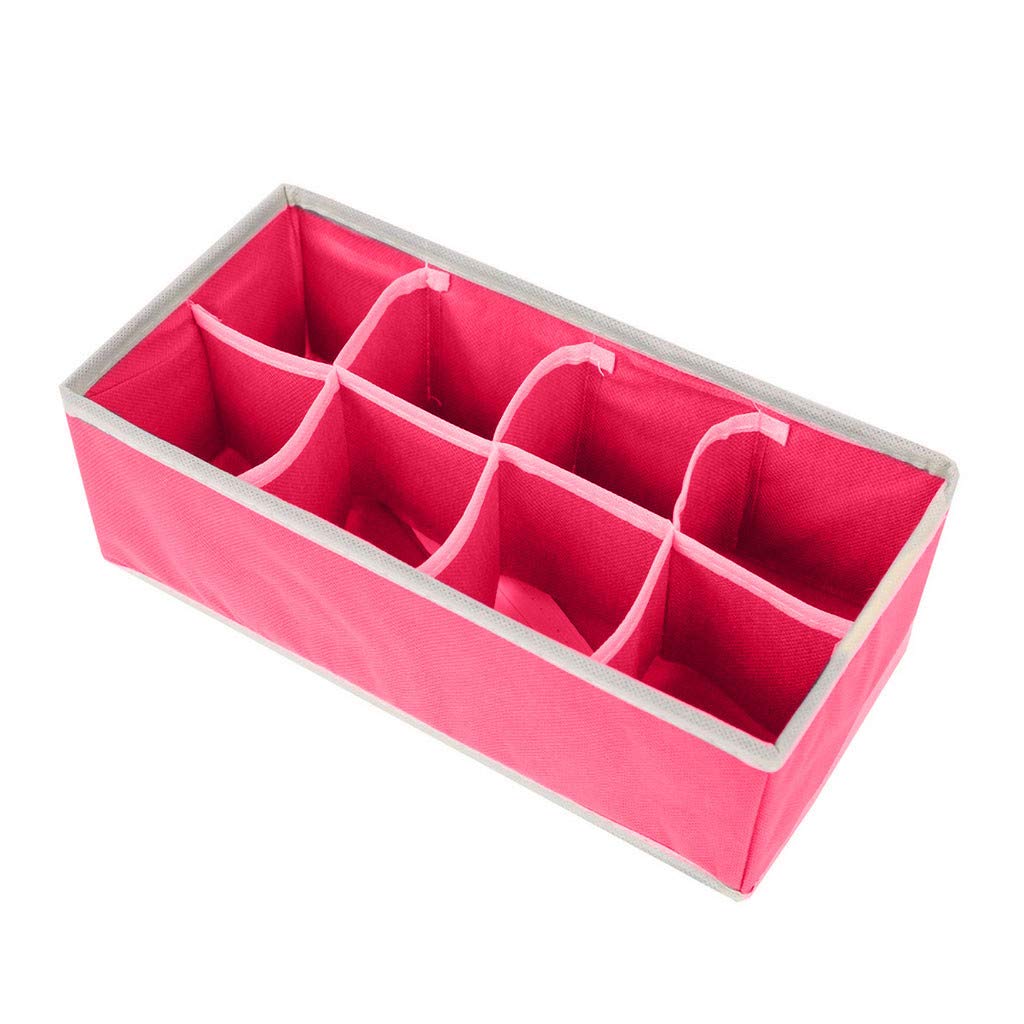 Drawer & Closet Organizer for Ties, Socks, Bras & Underwear - 6-Section Storage Divider for Travel Luggage & Home Use | Perfect for Family Packing & Wardrobe Organization