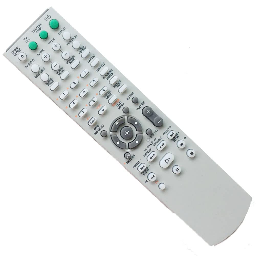 Original Sony STR-K675 STR-K675P STR-DE598 STR-DV10 STR-DE595 STR-DE597 Remote Control Replacement - Compatible with Surround Sound AM/FM Audio Video Receivers - Perfect for Home Theater Systems and Entertainment Centers