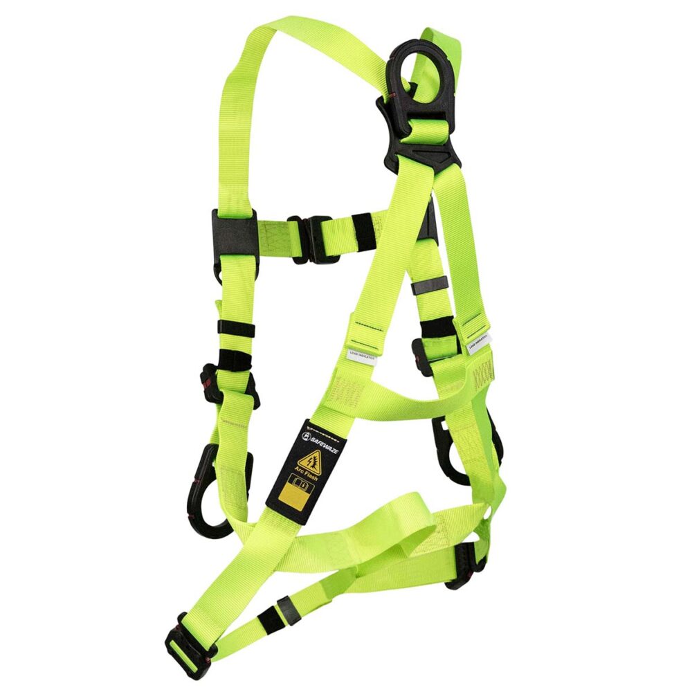 Arc Flash Full Body Harness - DE 3D, DE MB Torso, DE QC Chest/Legs Safety Gear for Electrical Workers | OSHA Compliant Fall Protection Equipment for Industrial & Utility Work