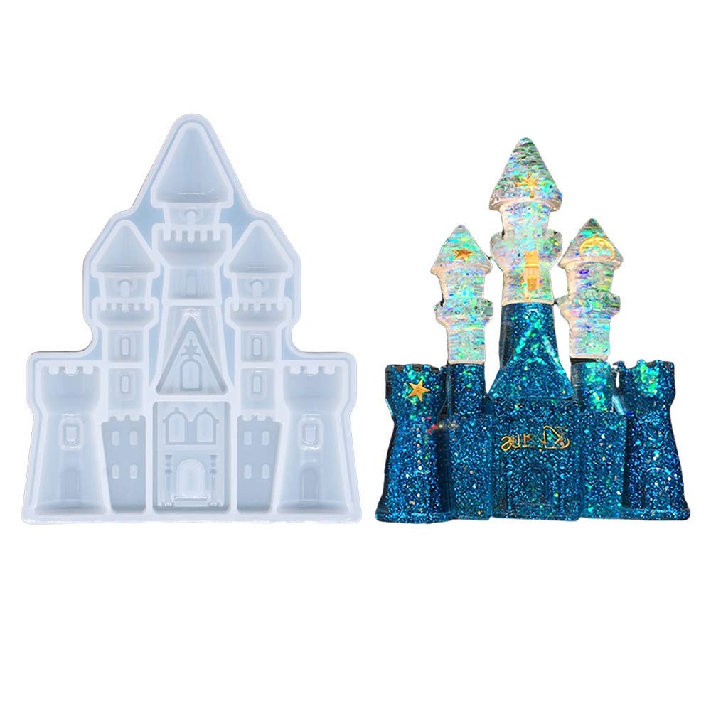 Premium Castle Epoxy Resin Casting Molds - Reusable Silicone Molds for DIY Crafts, Polymer Clay, Chocolate, Soap Making - Perfect for Home Decor, Wedding Favors & Gift Making