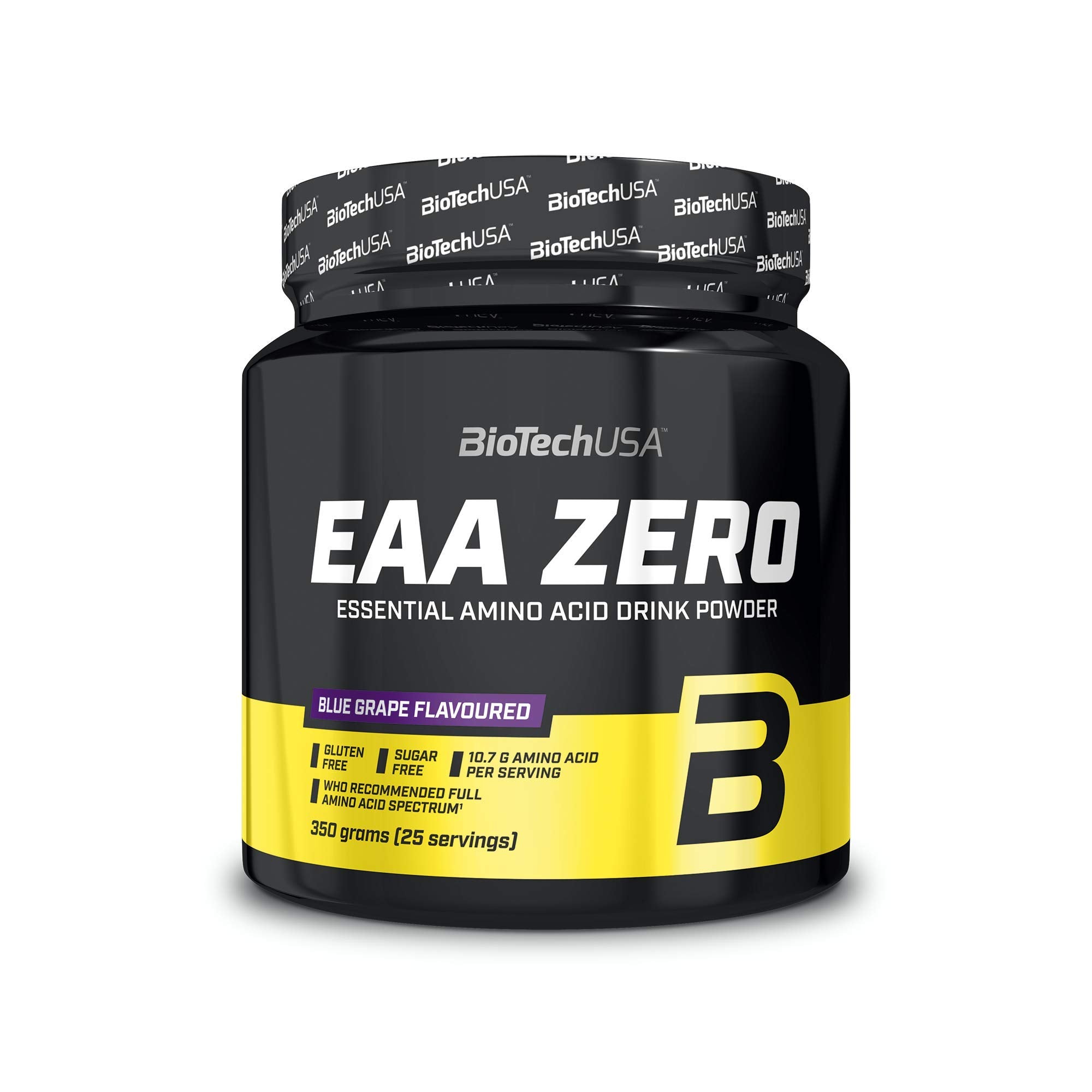 BioTechUSA EAA Zero - Blue Grape Flavor 350g | Essential Amino Acid Supplement for Athletes & Fitness Enthusiasts | Pre & Post Workout Recovery