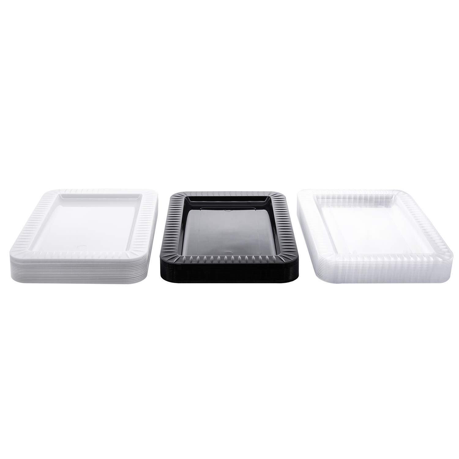 Elegant Hard Plastic Party Plates - 5