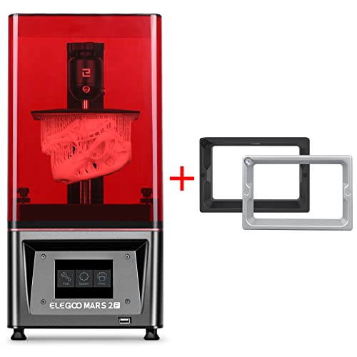 ELEGOO Mars 2 Pro Mono MSLA 3D Printer with 2 Metal Resin Tanks - High Precision LCD Resin Printer for Miniatures, Jewelry & Dental Models - Perfect for Hobbyists and Professionals