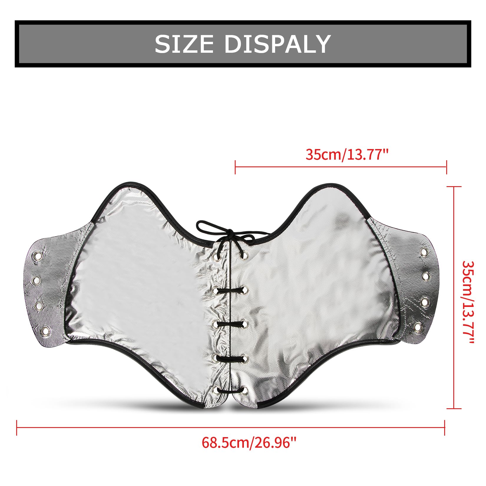 PSLER Universal Leather Motorcycle Heat Shield Deflector for Harley Touring & Sportster - Side Saddle Heat Protection for Long Rides & Hot Weather Cruising