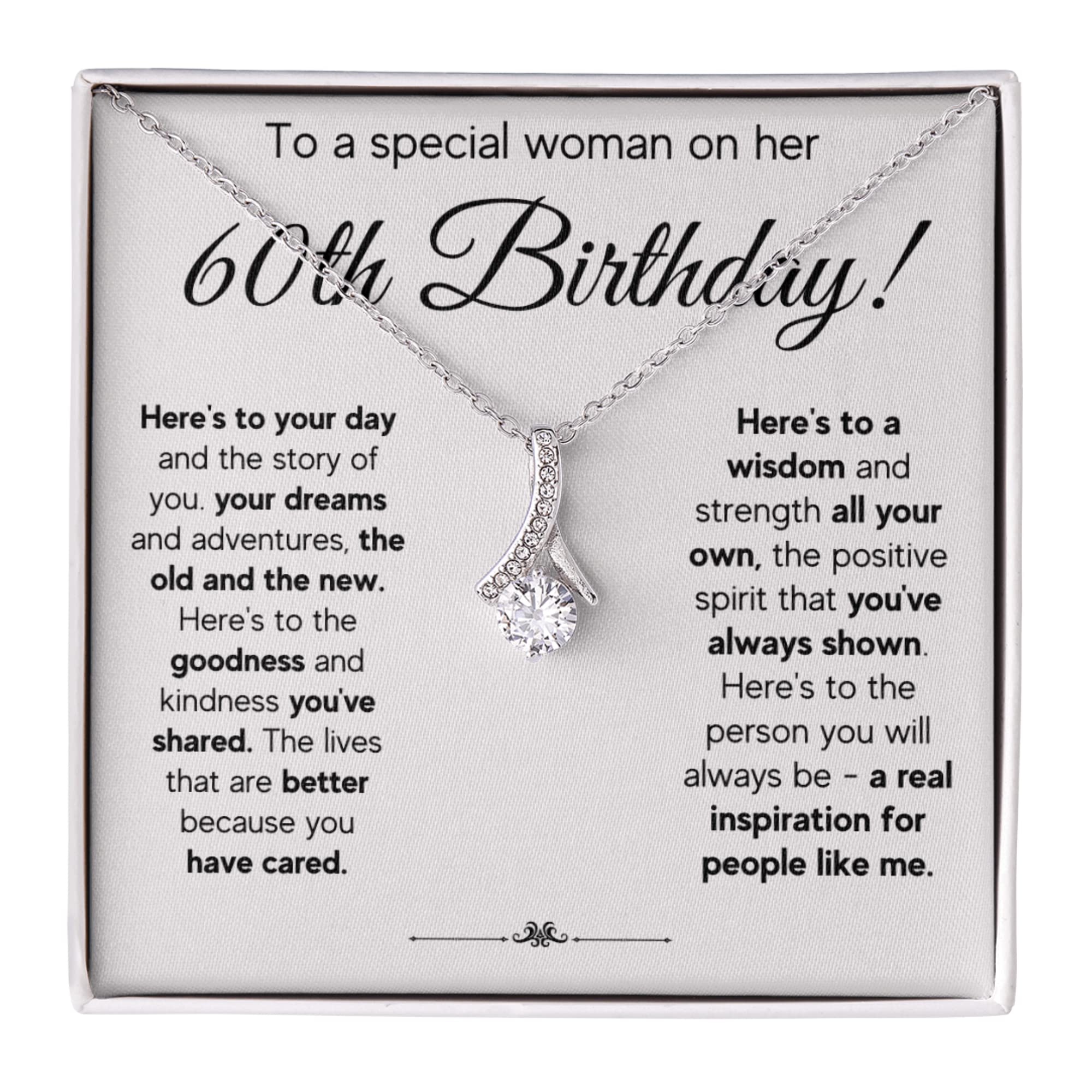 60th Birthday Gifts for Women - Elegant 