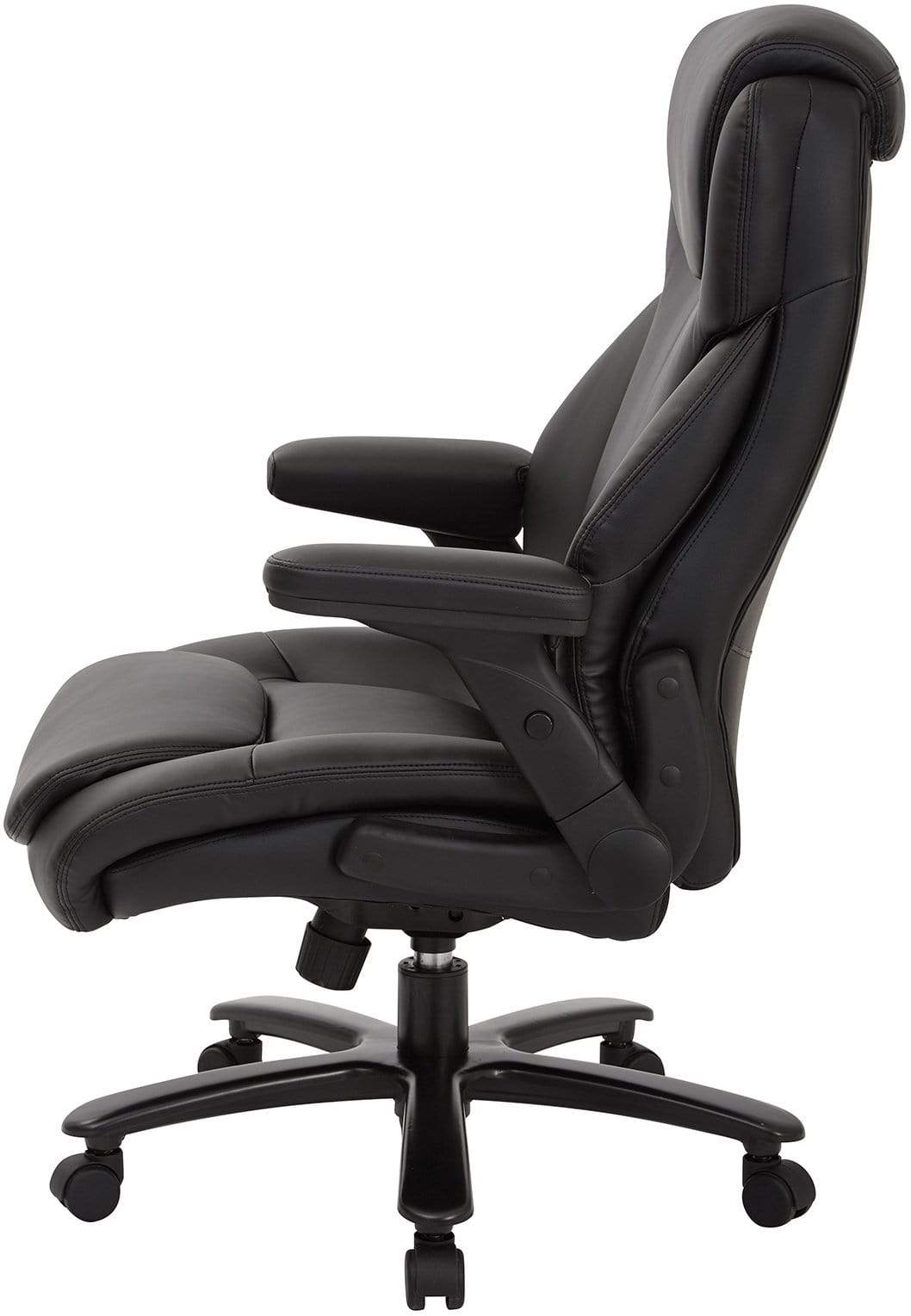 Pro Line II High Back Bonded Leather Big & Tall Executive Office Chair with Lumbar Support - Ergonomic Desk Chair for Home & Business Use [39200] - Perfect for Long Work Hours & Conference Rooms