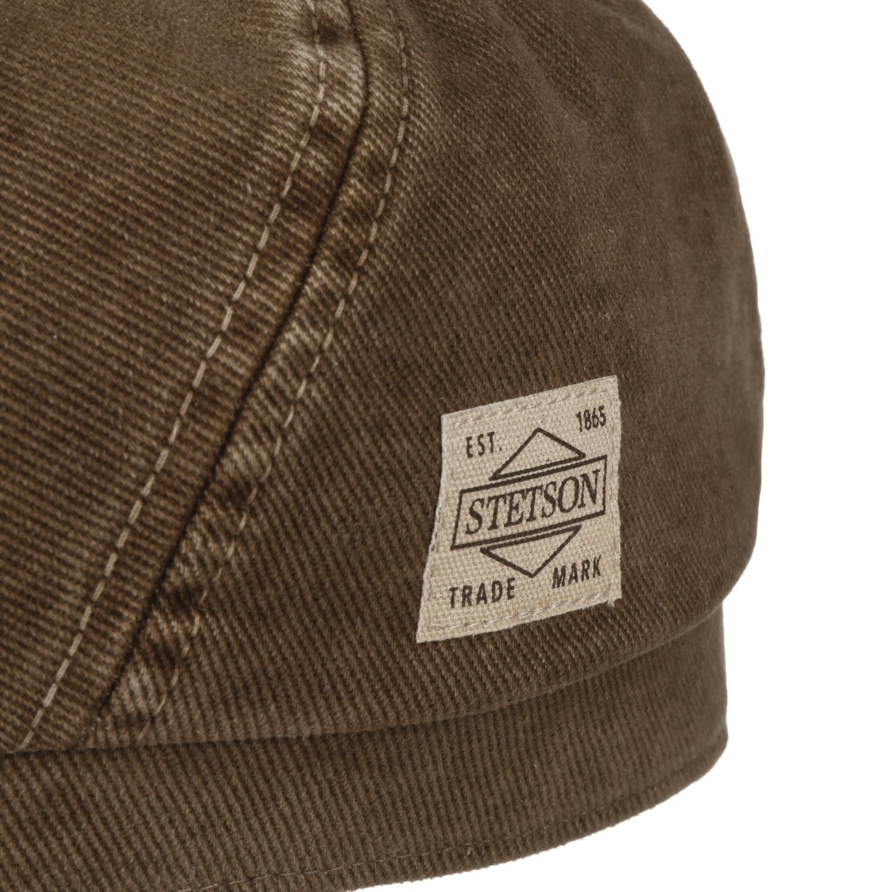 Stetson Soft Cotton 6-Panel Flat Cap for Men - Breathable & Comfortable Summer Hat for Outdoor Activities, Golf, Fishing, and Casual Wear