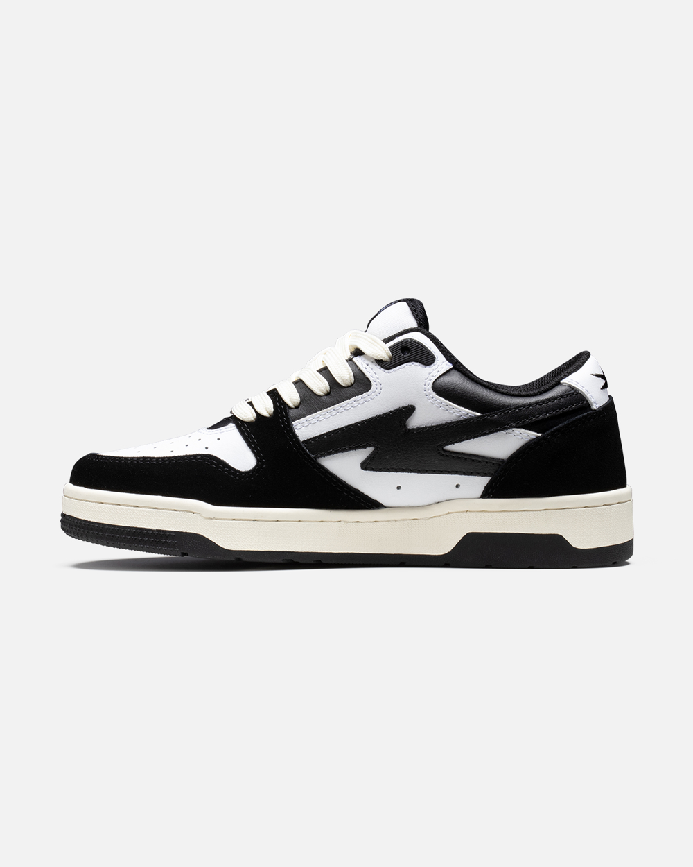 SSS MODEL.R Low Top Sneakers for Men & Women - Black & White Casual Shoes for Walking, Running & Everyday Wear