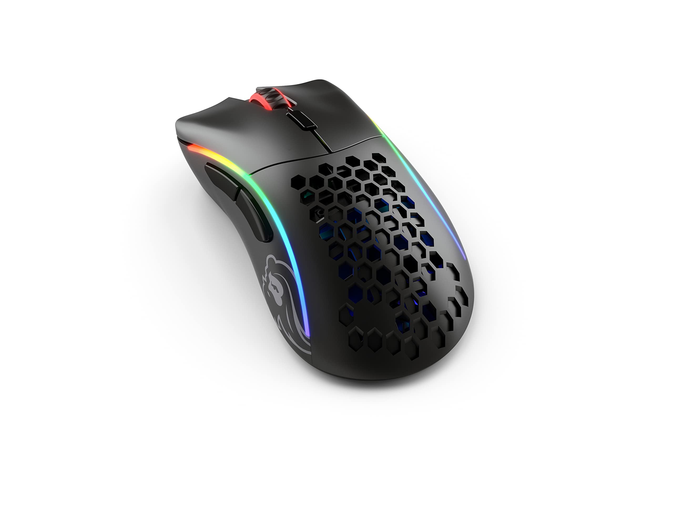 Glorious Model D- Wireless Gaming Mouse - 67g Ultra Lightweight, Ergonomic RGB Mouse with Matte Black Finish (Renewed) - Perfect for FPS, MOBA & Esports Gaming