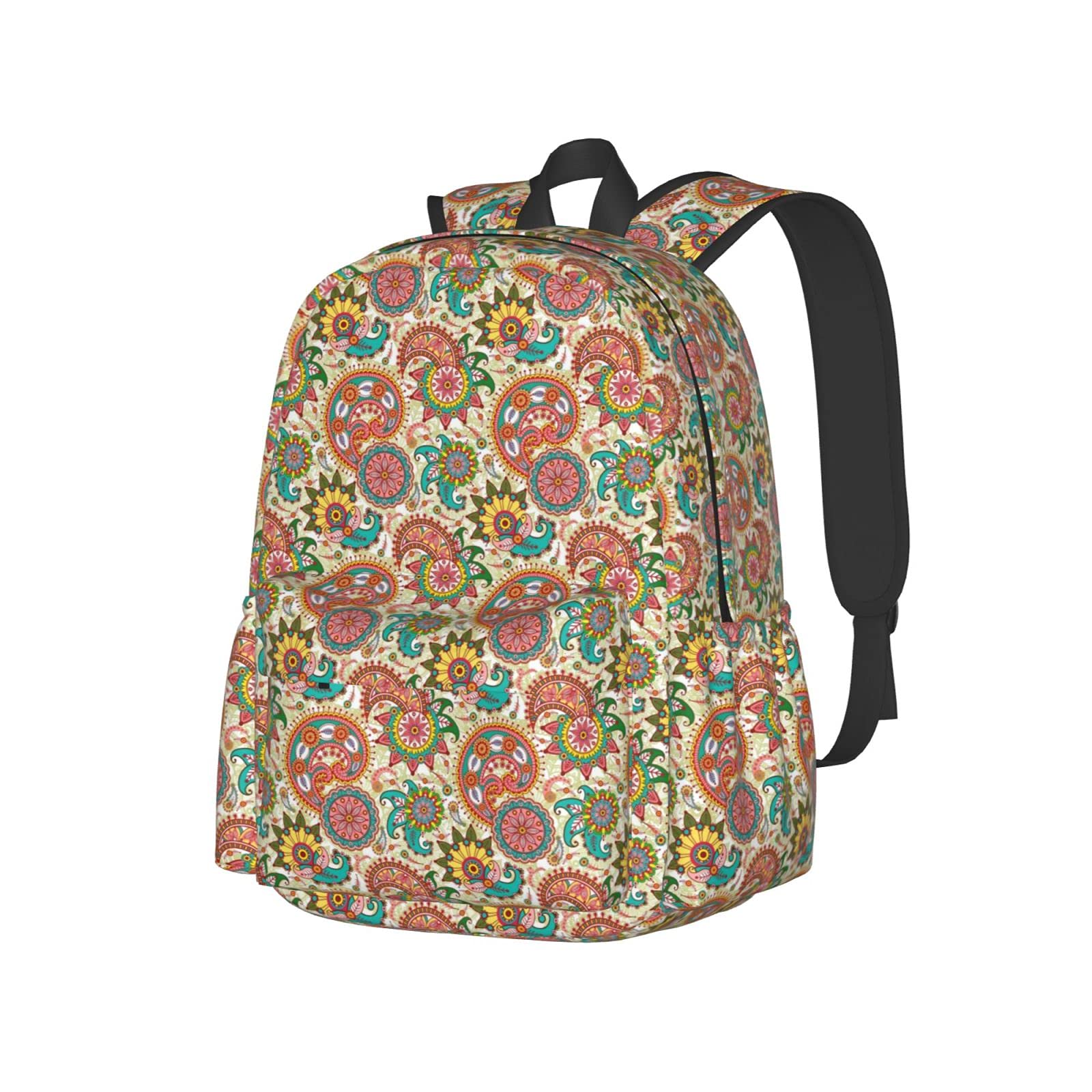 Codymon Paisley Travel Backpack - Lightweight Multifunctional Daypack for Laptop, School & Work - 3D Design Unisex Backpack for Women & Men | Perfect for Commuting, College & Weekend Trips