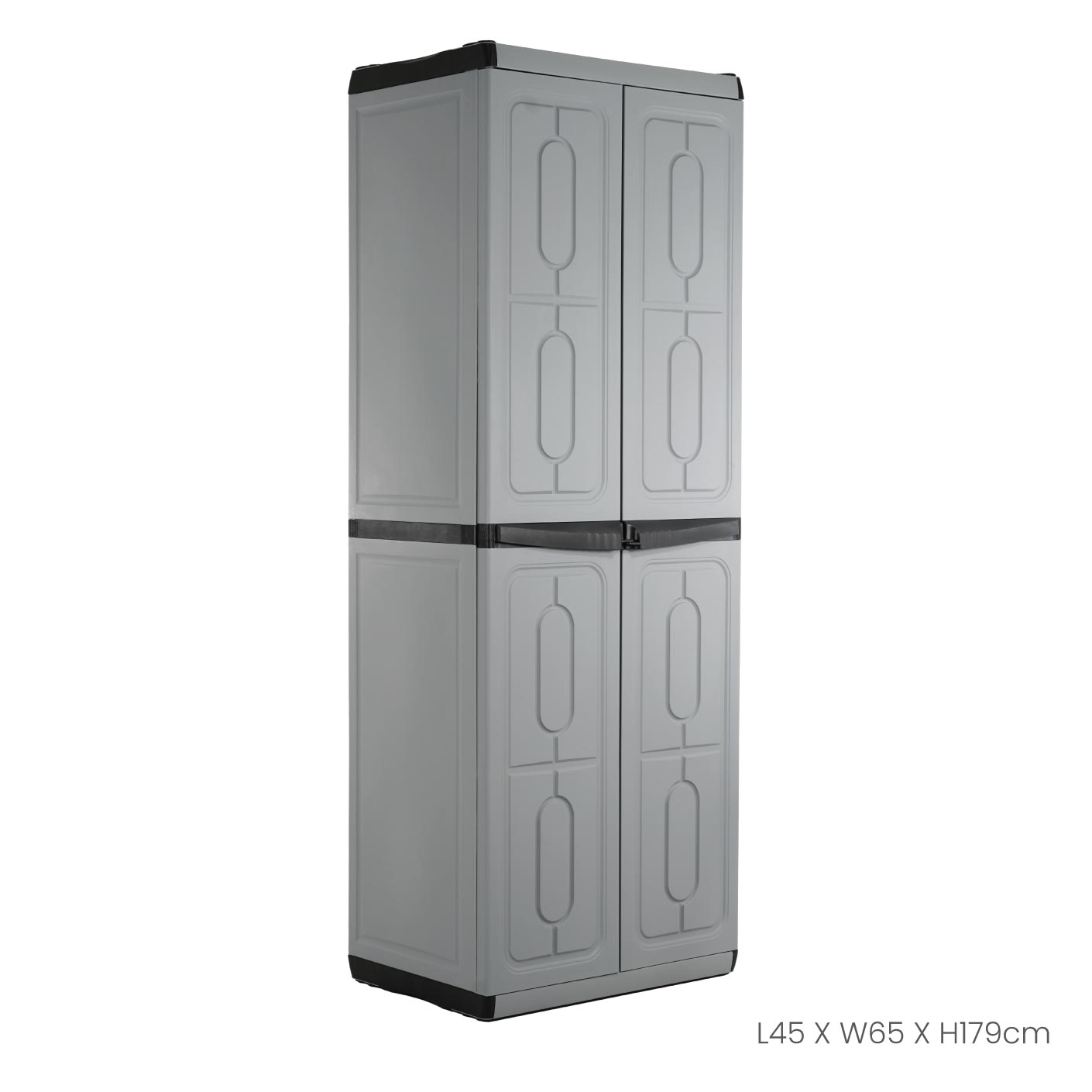 Italian DIY Closet - High 2-Door Wardrobe (608-2) for Bedroom & Walk-in Closet Organization