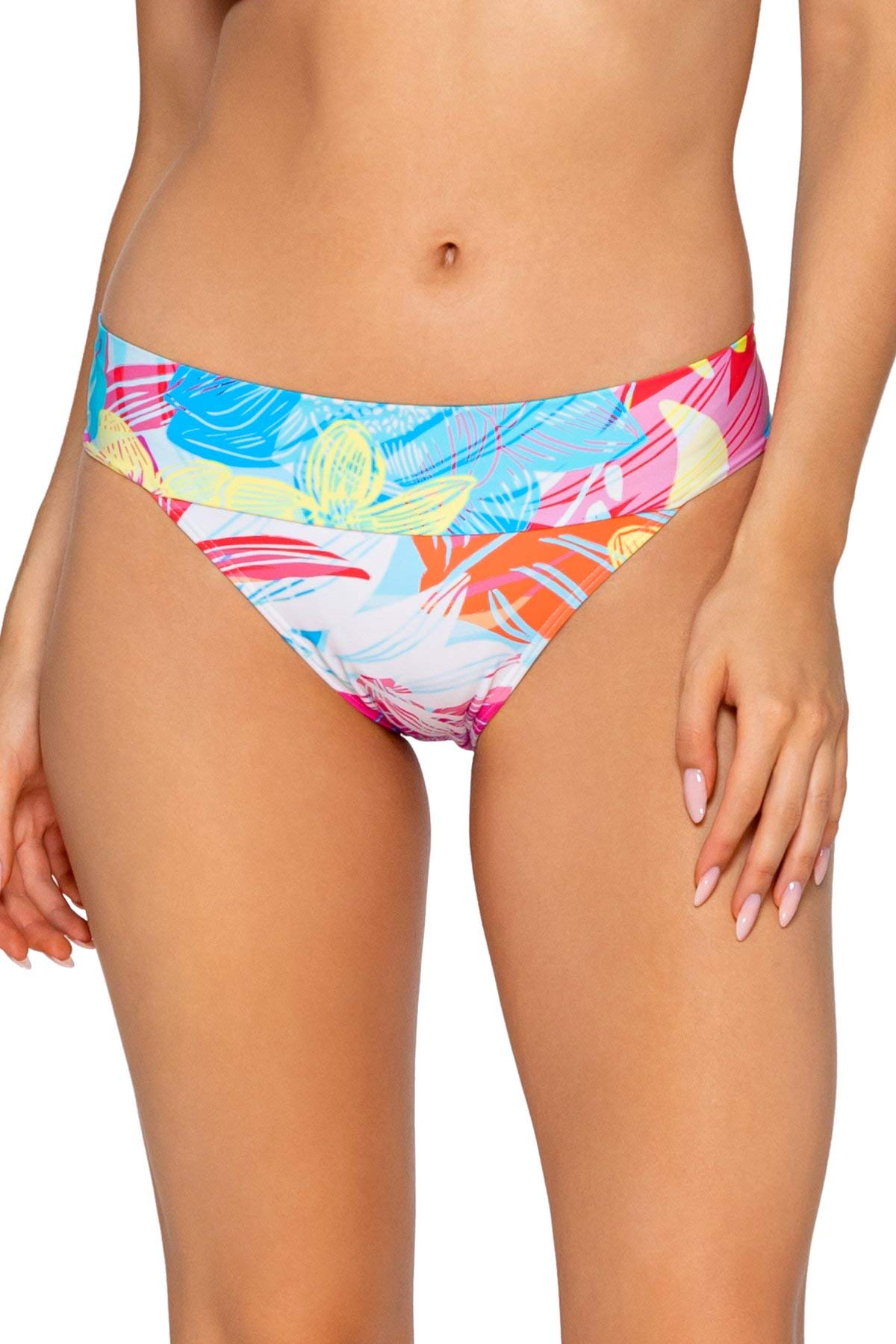 Sunsets Bali Bikini Swim Bottom - High Waisted Cheeky Swimwear for Women | Beach Vacation & Pool Party Essentials