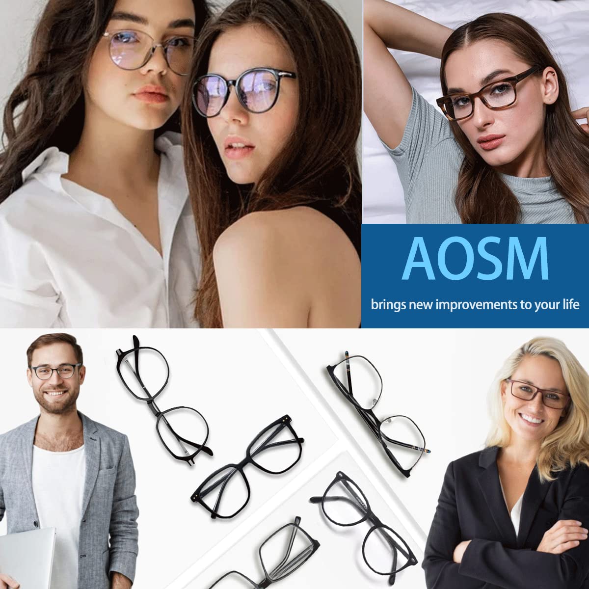 Blue Light Blocking Glasses for Men & Women - Anti Glare UV Protection for Computer Use