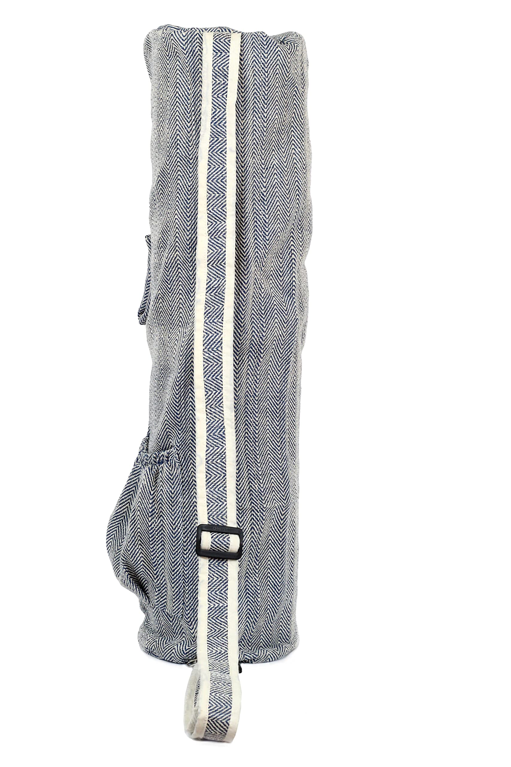 Eco-Friendly Hemp Yoga Mat Bag with Full-Zip - Fits Up to 26 Inch Yoga Mats - Perfect for Yoga, Pilates, Gym & Travel Accessories