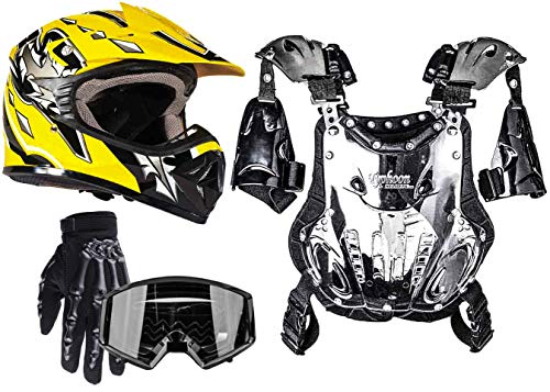 Yellow w/ black gloves & goggles