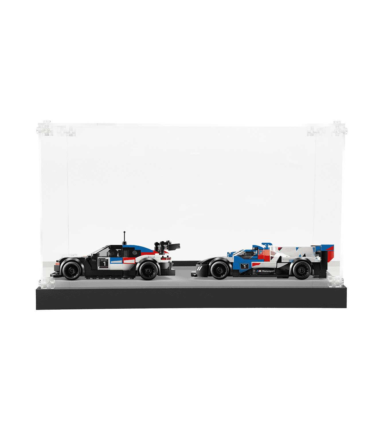 LEGO BMW M4 GT3 & BMW M Hybrid V8 76922 Display Case - Premium Acrylic Protector for Car Model Sets - Perfect for Showcase, Collection Protection & Home Decor