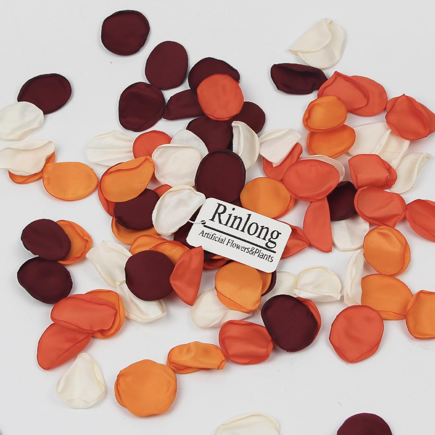 400pcs Burnt Orange Silk Rose Petals - Fall Wedding Decor, Artificial Flower Petals for Wedding Aisle, Flower Girl, Cake Decoration & Autumn Party Scatter