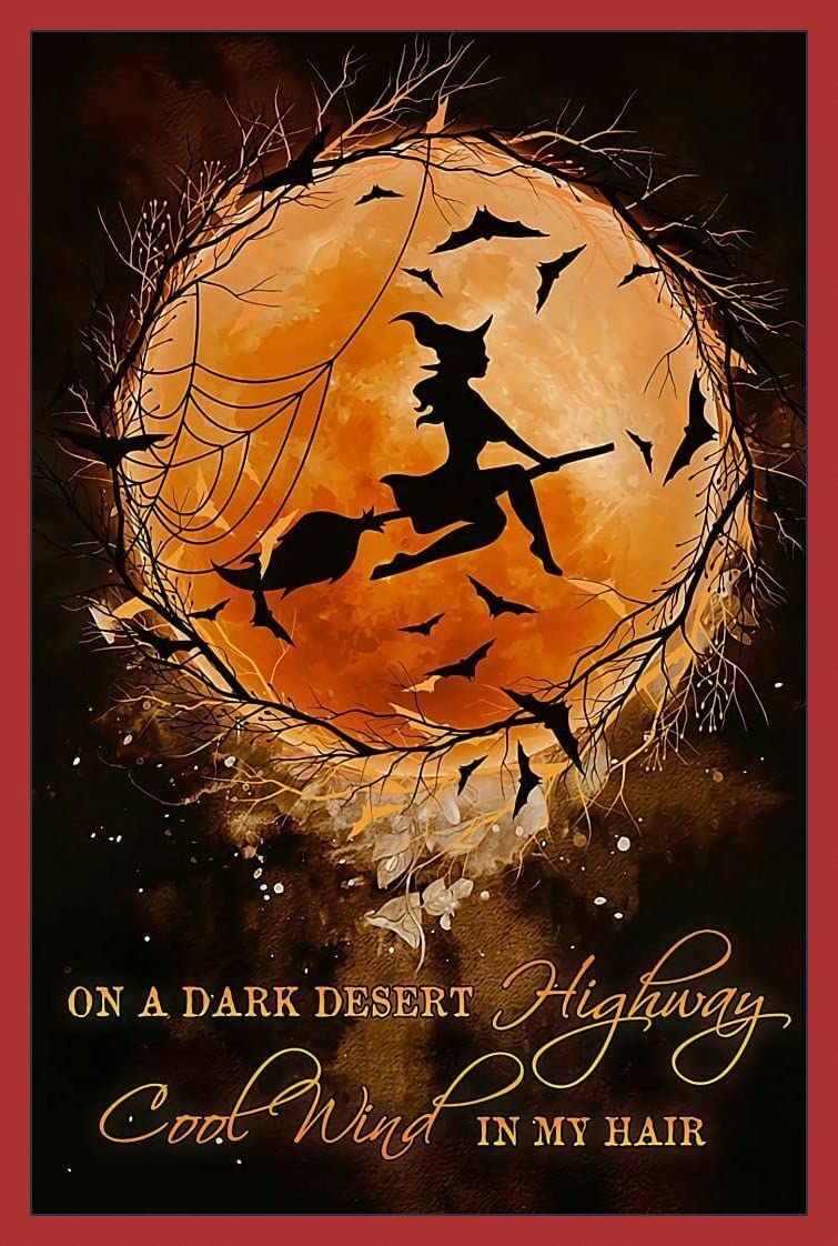 WNEBFCYDC 1000 Piece Wooden Jigsaw Puzzle for Adults & Kids - Halloween Witch DIY Art Craft, Home Wall Decor, Birthday Gift - Perfect for Family Game Night, Halloween Party, and Relaxation Activities