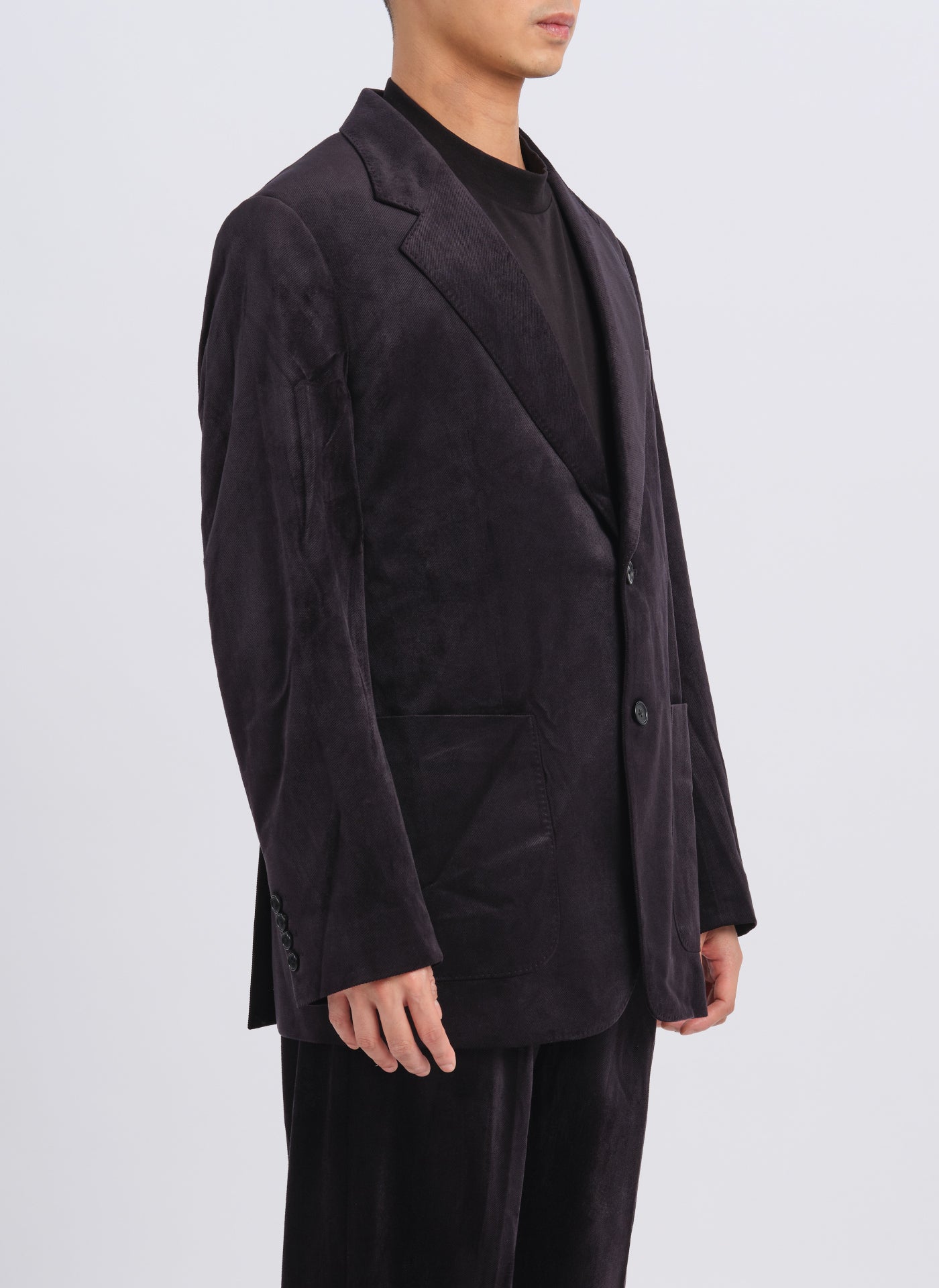 Premium Micro Polyester Velour Twill Blazer for Men - Elegant Business Suit Jacket for Office, Weddings & Formal Events