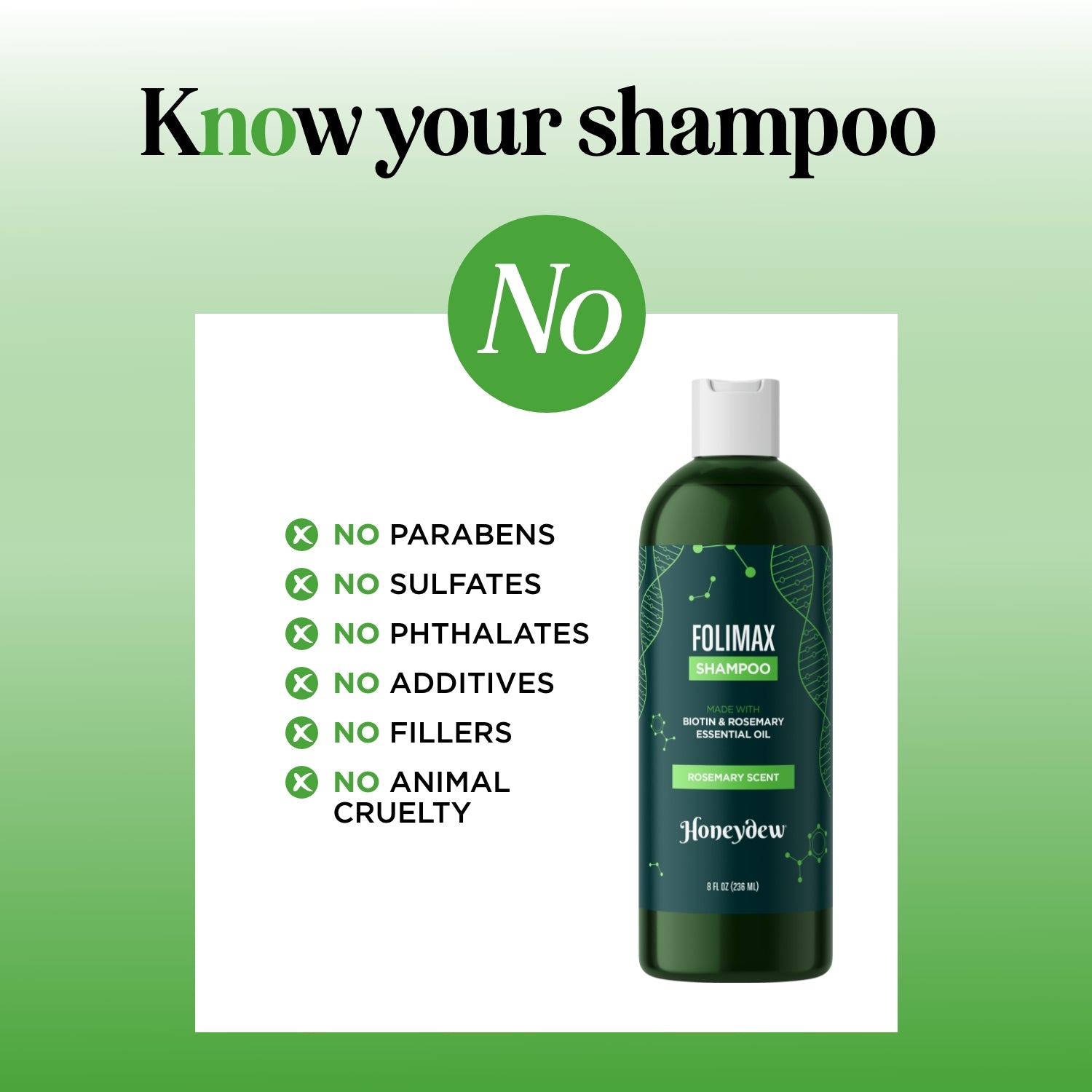 Folimax Rosemary Shampoo for Hair Growth & Scalp Care - Natural Volumizing Shampoo with Rosemary Oil - Perfect for Dry, Damaged Hair & Dandruff Treatment at Home