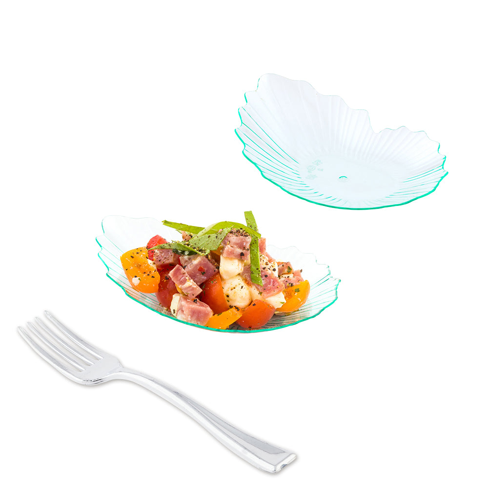 100-Pack Seagreen Plastic 3.25