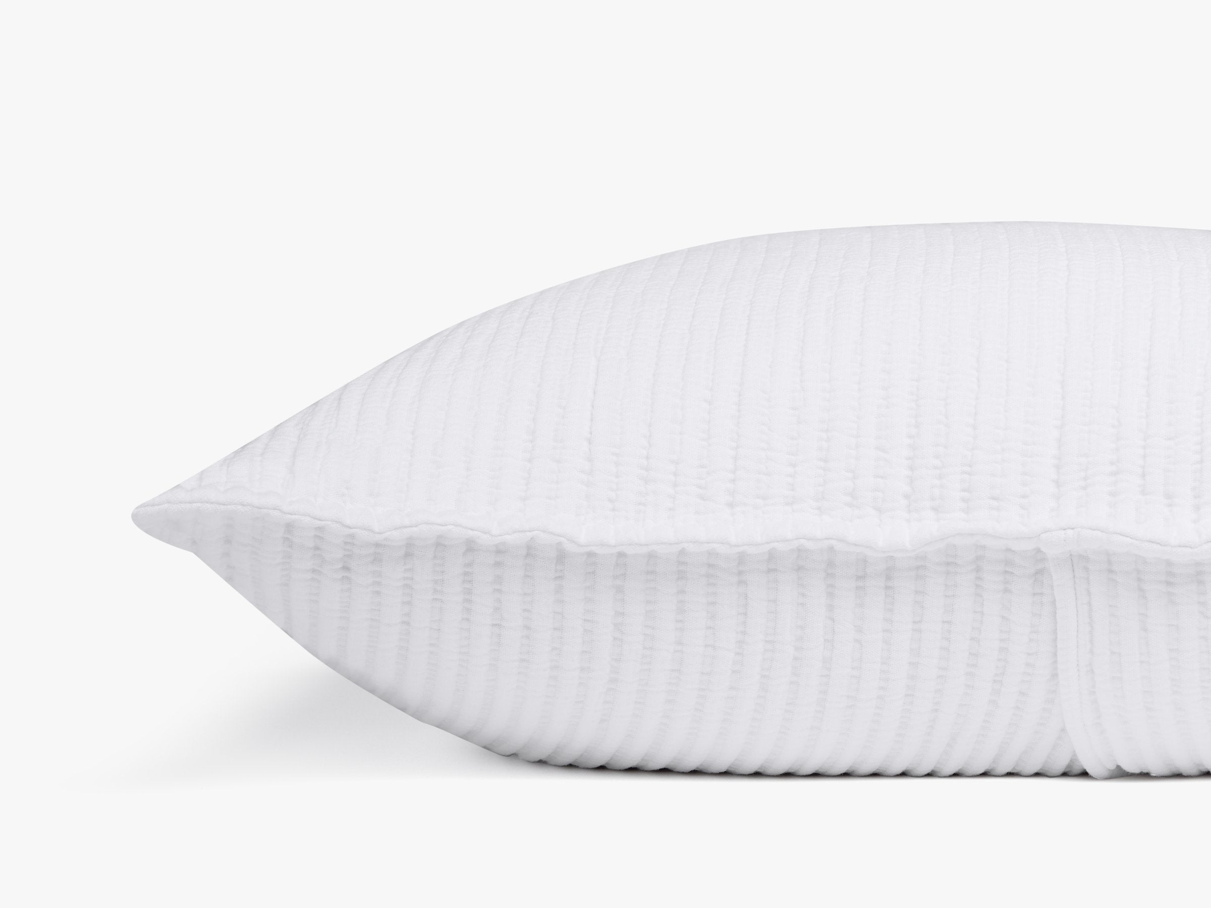 Luxury Matelasse Euro Sham Pillow Cover - White Queen Size Bedding for Elegant Home Decor - Perfect for Master Bedroom, Guest Room & Hotel Styling