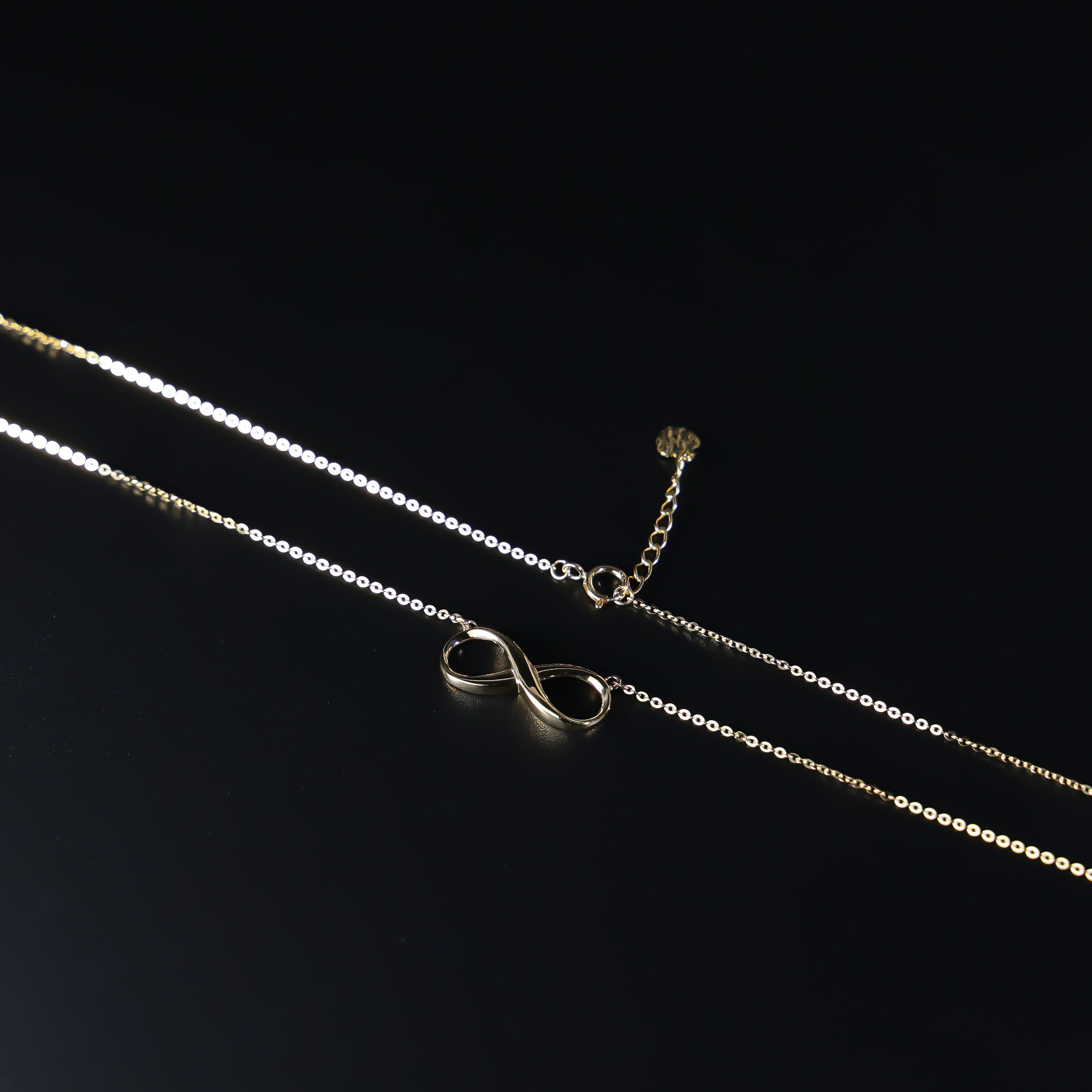 Elegant 14K Gold Infinity Necklace for Women - Model NK0211 - Perfect for Valentine's Day, Anniversary & Everyday Wear