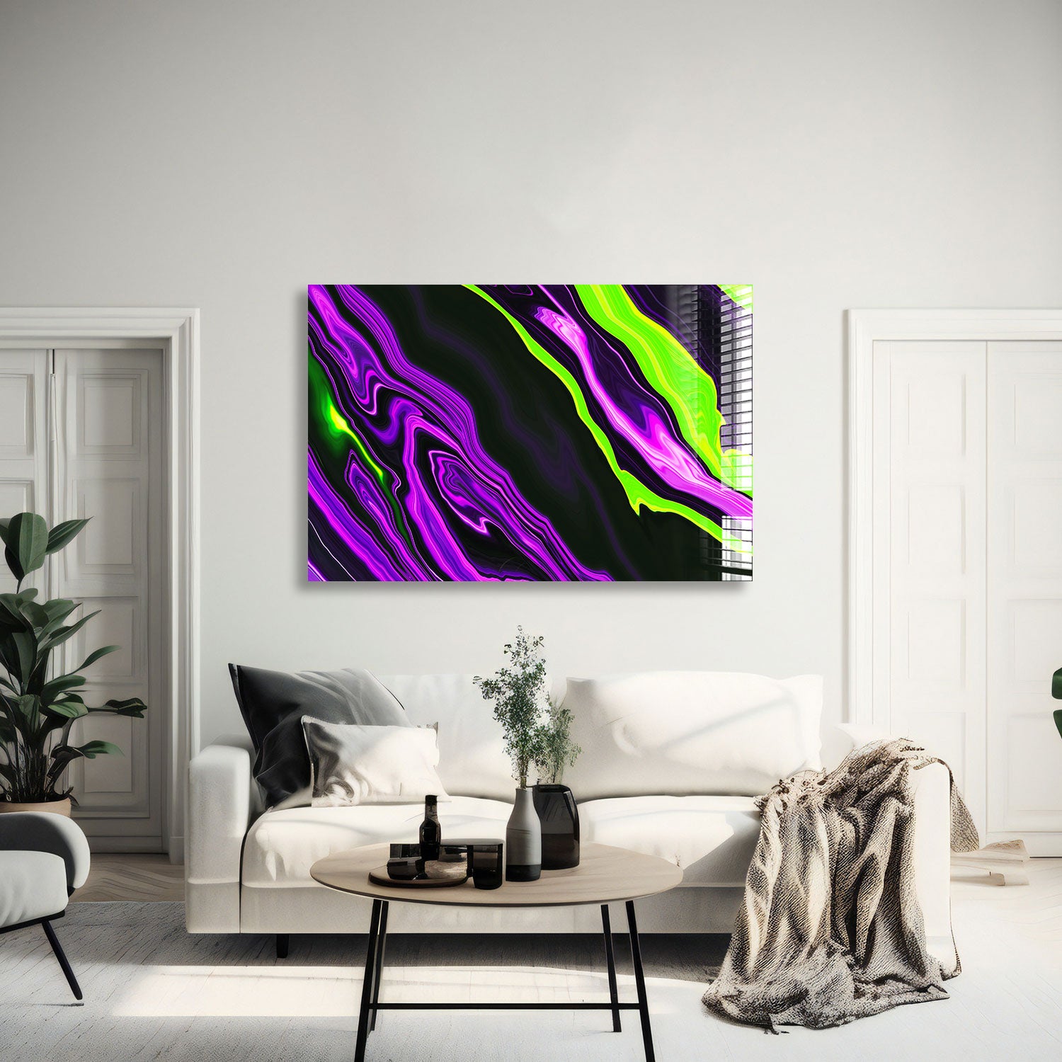 Vibrant Purple & Green Neon Lights - LED Party Decorations for Home, Events & Nightclubs - Perfect for Halloween, Raves & Themed Parties
