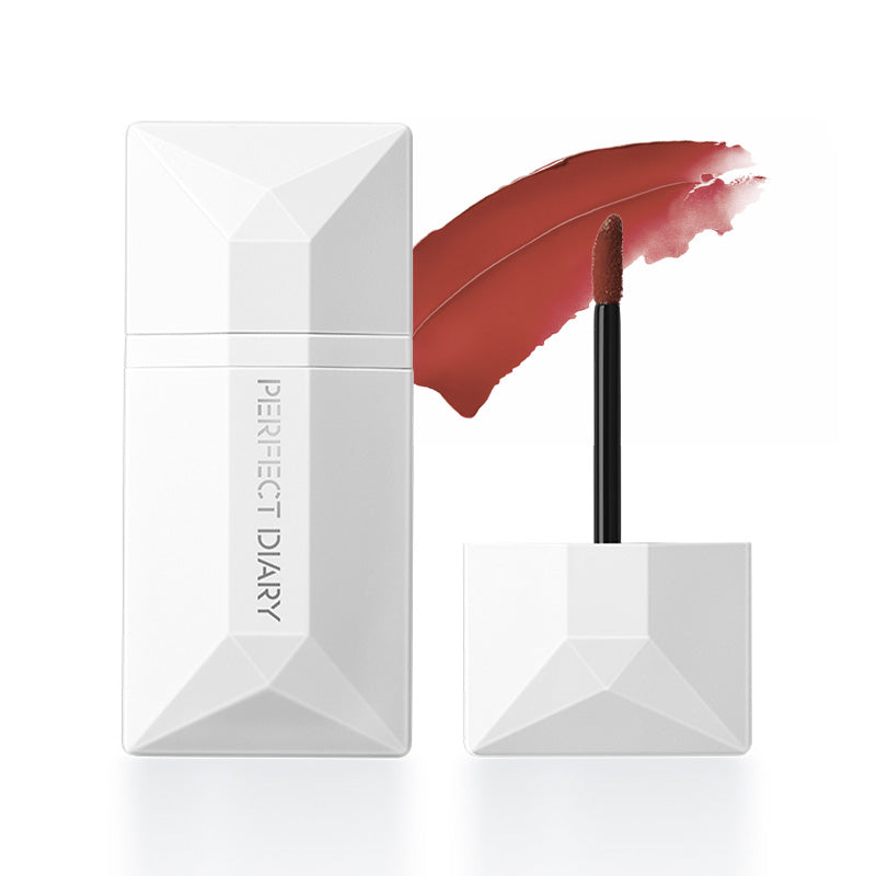 Perfect Diary Velvet Matte Lip Glaze - Long Lasting Lipstick for Women, Hydrating & Non-Drying, Business Card Size for On-the-Go Touch Ups (Ideal for Work, Parties & Everyday Wear)