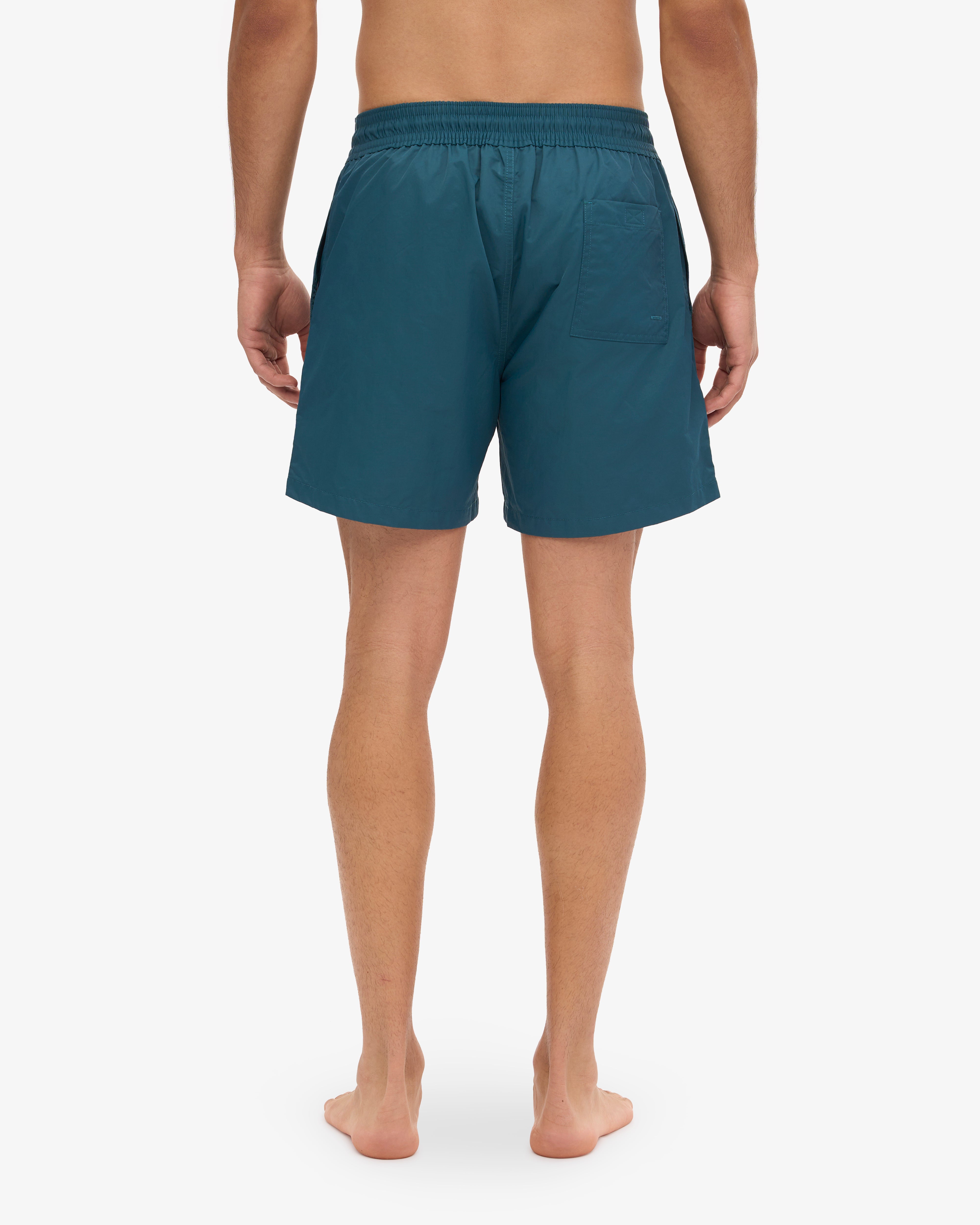 Classic Swim Shorts for Men - Quick-Dry Comfortable Beach Shorts - Marine Blue - Perfect for Swimming, Surfing, and Summer Vacations