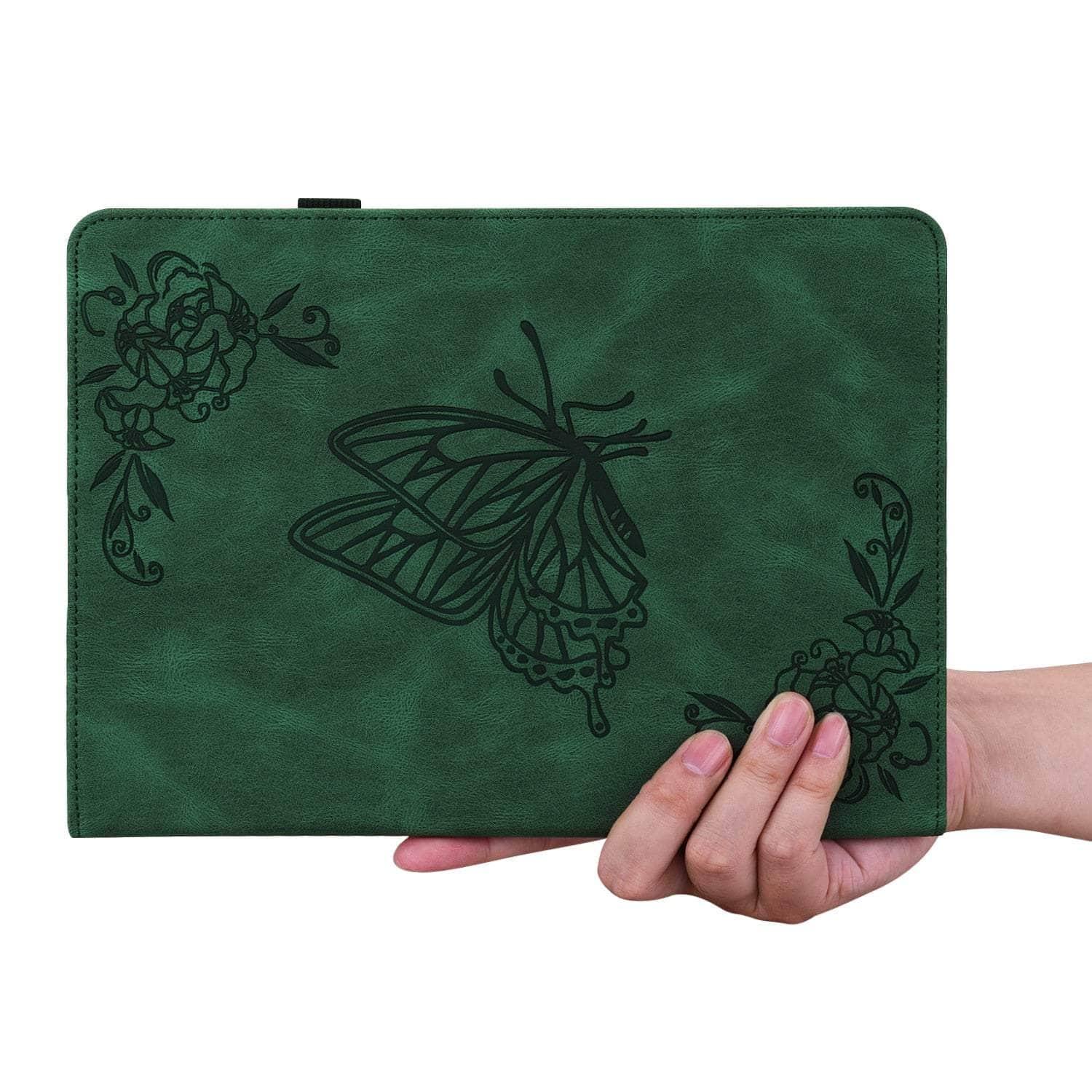 Samsung Galaxy Tab S9 (2023) Vegan Leather Butterfly Case - Slim Protective Cover for Tablet, Perfect for Work, Travel & Home Use