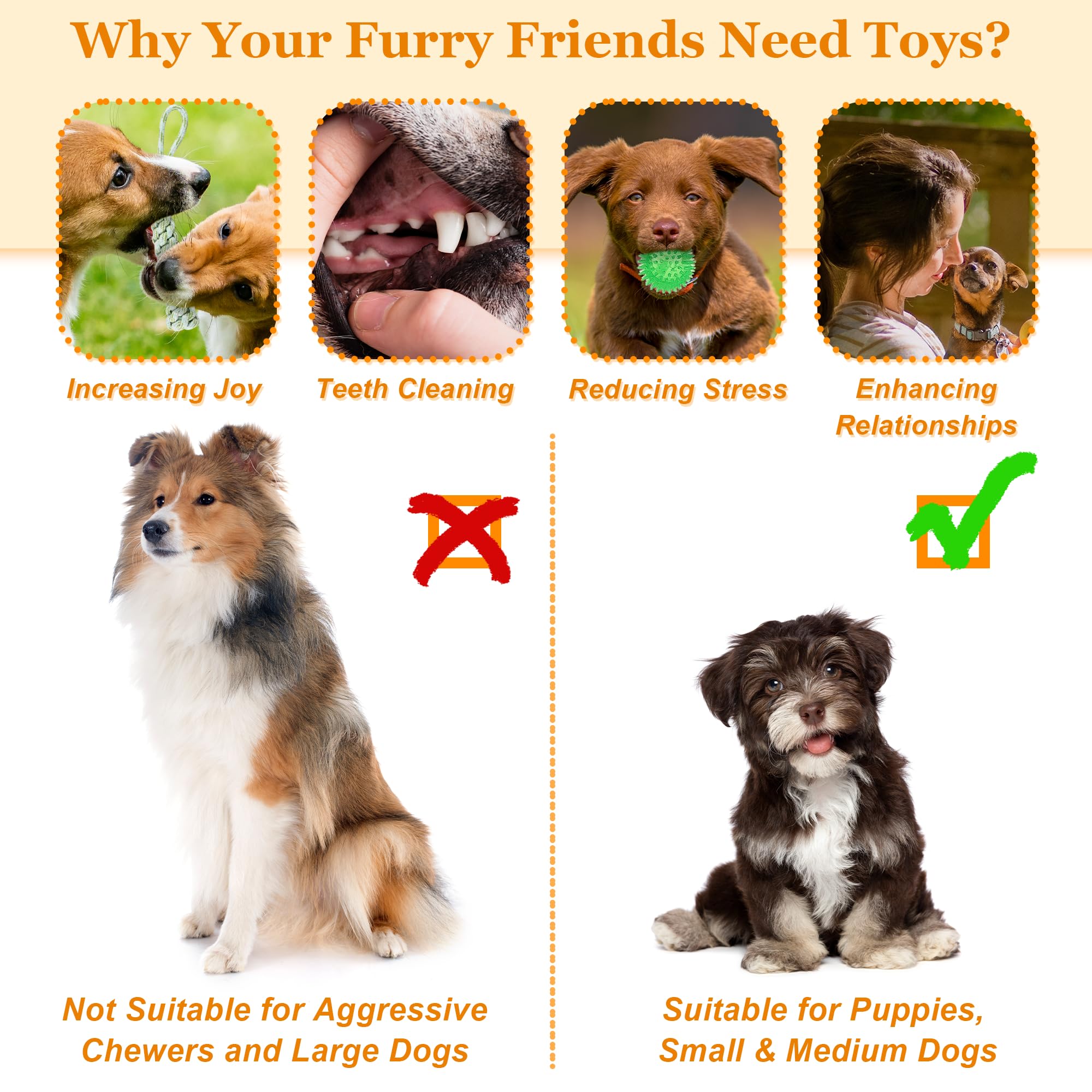 24 Pack Puppy Chew Toys for Teething - Durable Dog Rope & Squeaky Toys with Storage Bin - Interactive Chew Toys for Small & Medium Dogs - Perfect for Boredom Relief & Training