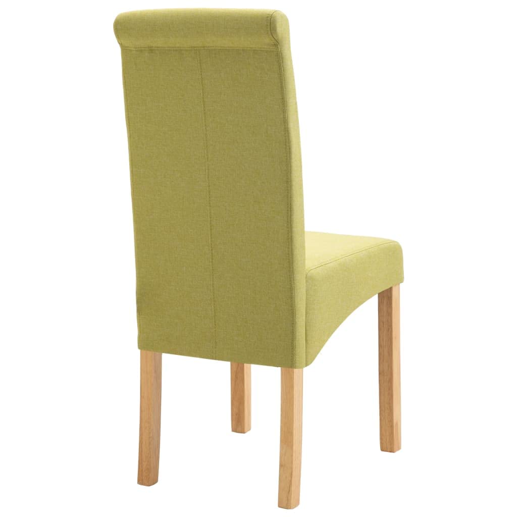 4-Piece Modern Green Fabric Dining Chairs Set - Comfortable Kitchen Chairs for Dining Room, Living Room, Bedroom & Restaurant Use