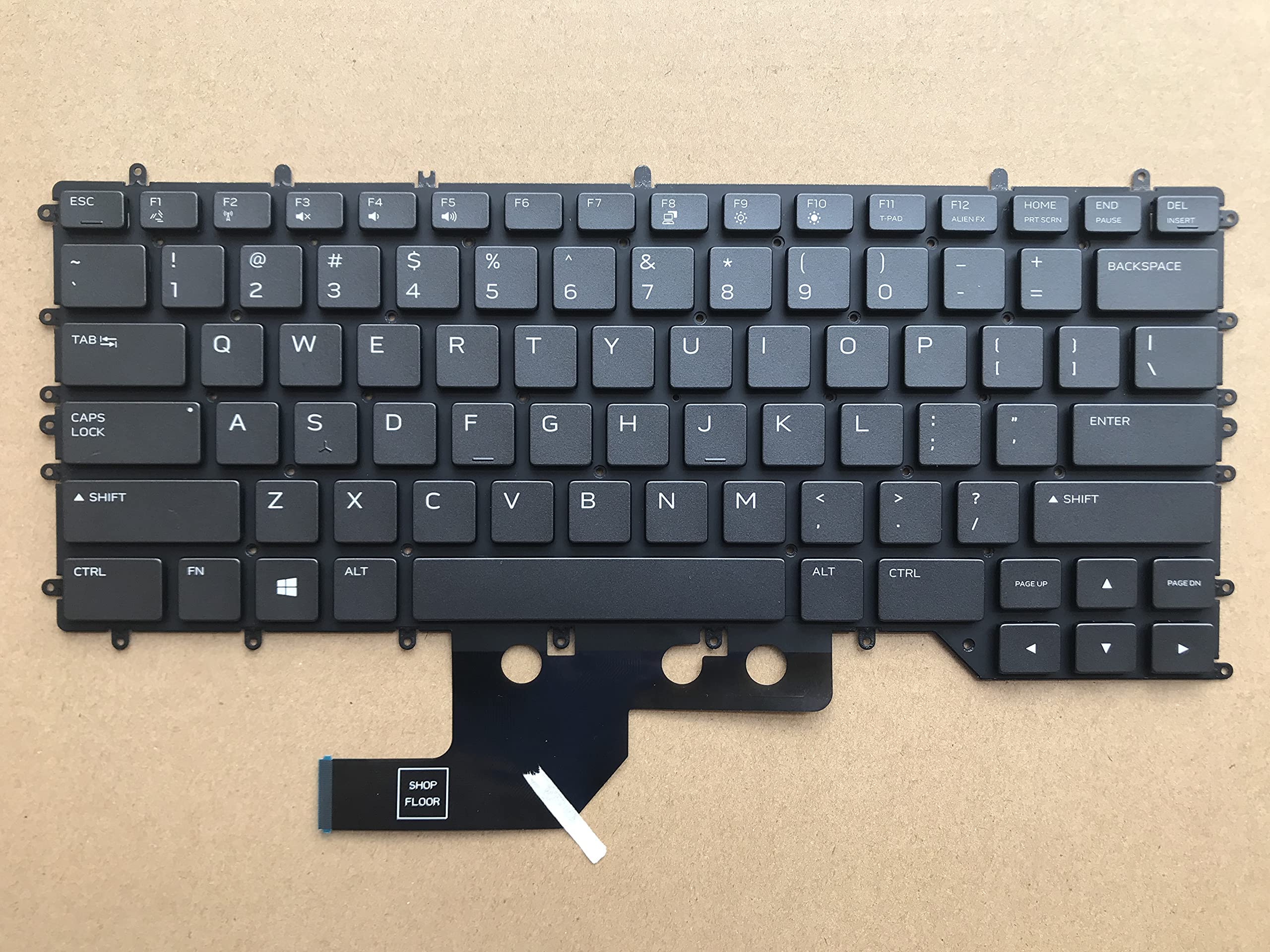Alienware M15 R2 2019 RGB Backlit Keyboard - US Layout Black Gaming Laptop Keyboard | Easy Installation & Durable Design | Perfect for Gaming, Coding & Office Work