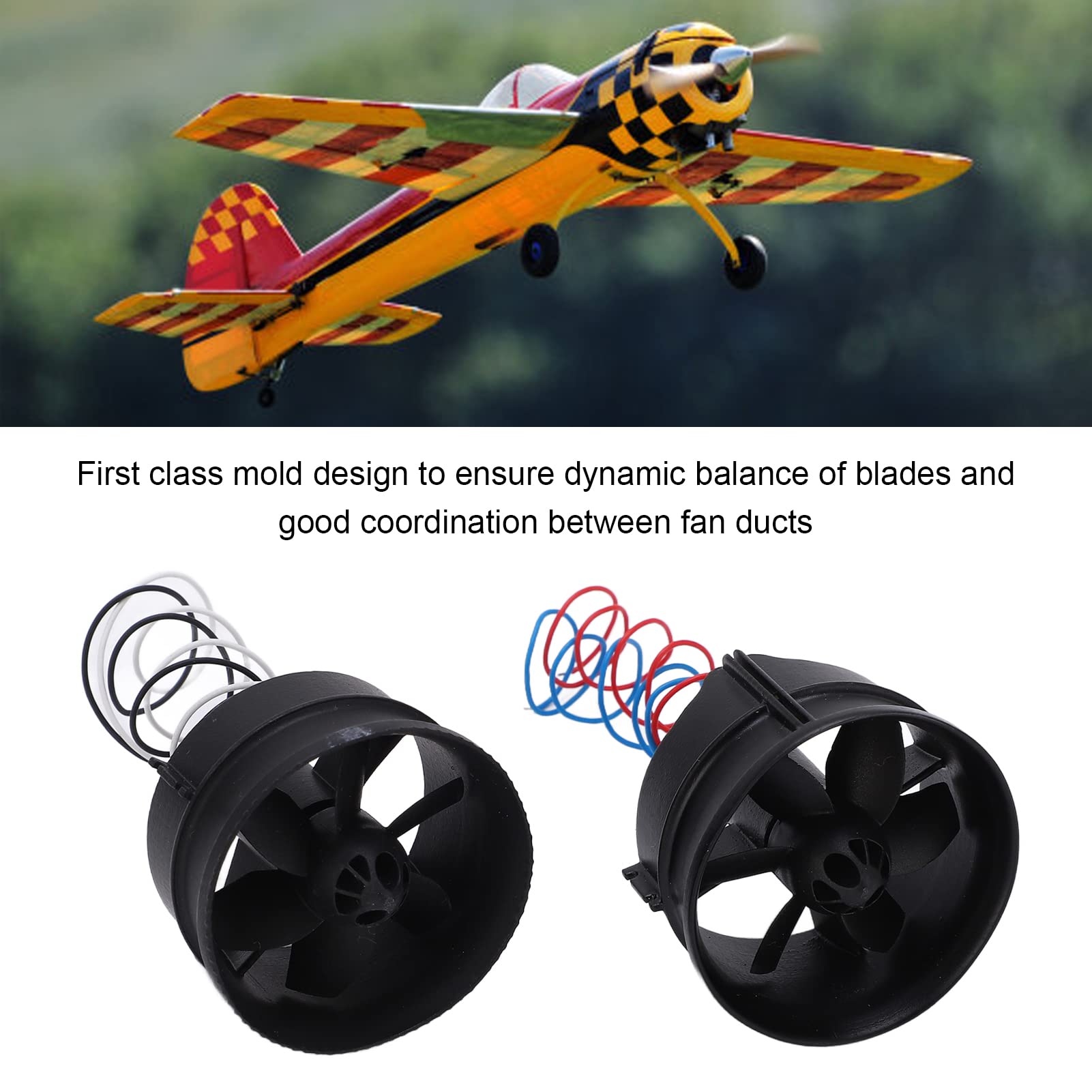 High Power RC Ducted Fan - High Temperature Resistant & Stable Performance for RC Jet Aircraft - Perfect for Aerobatic Flying and High-Speed Racing