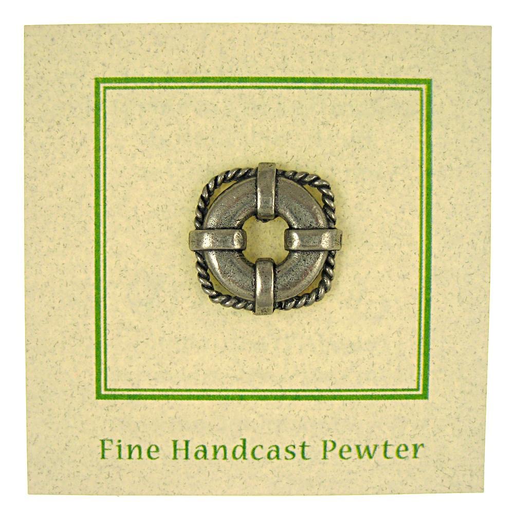 Jim Clift Design Life Preserver Lapel Pin - Stylish Safety-Themed Accessory for Jackets, Suits & Backpacks | Perfect for Nautical Events, Boat Parties & Marine Enthusiasts