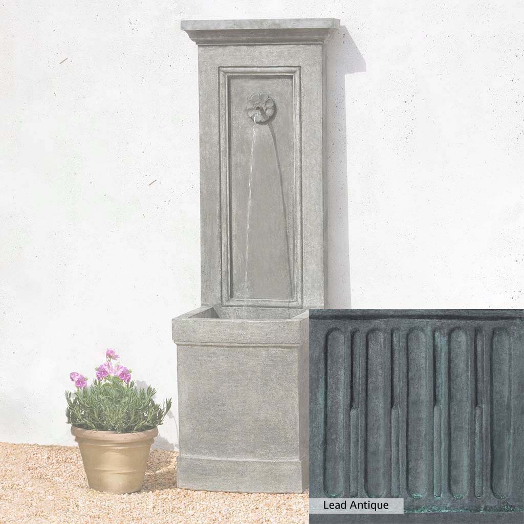 Campania International Auberge Wall Fountain - Outdoor Garden Water Feature for Patio, Yard & Landscape Decor | Relaxing Waterfall Sounds for Backyard Oasis