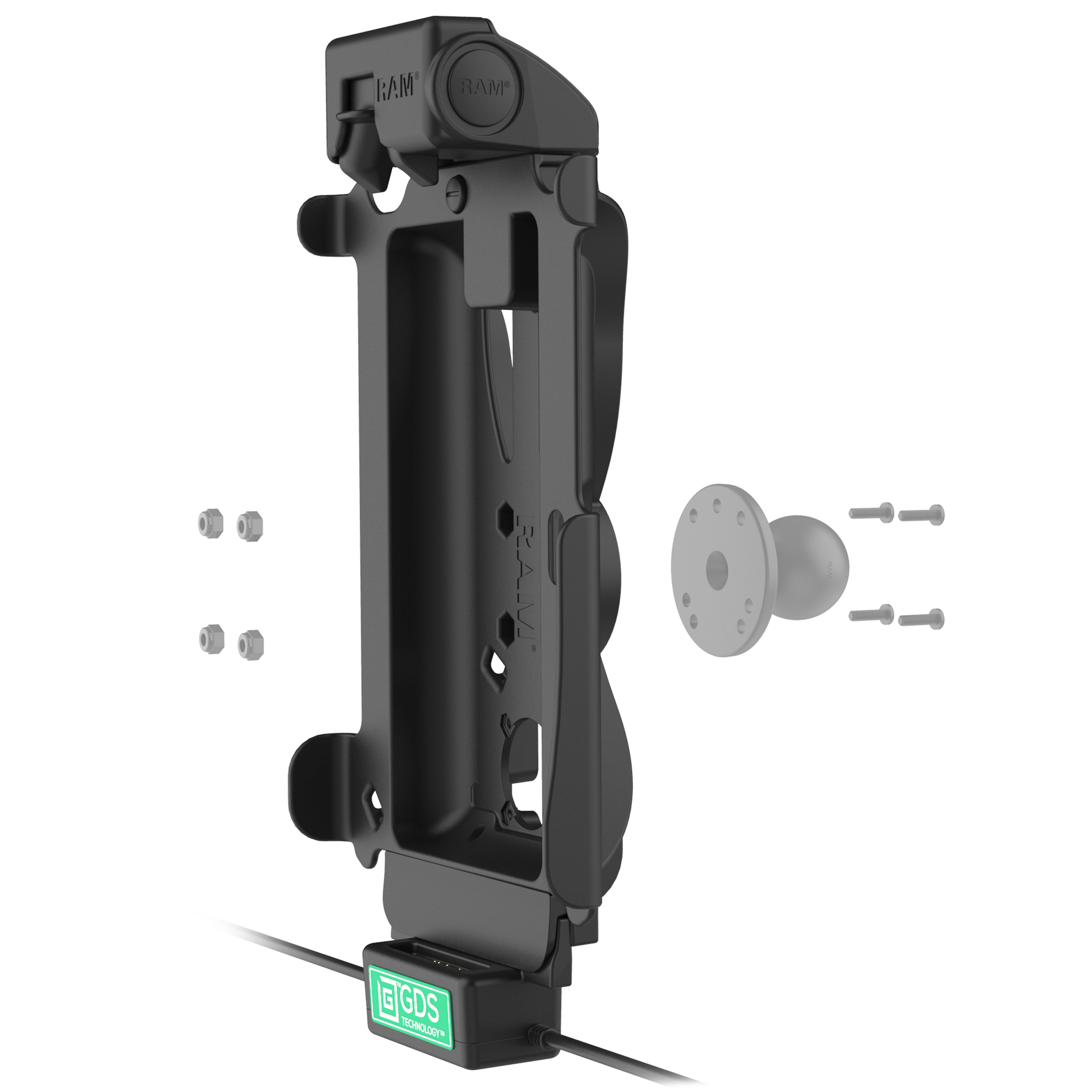 GDS® Tough Dock™ Multi Mode Charging Station for Samsung Tab Active4 Pro & Tab Active Pro - Rugged Tablet Dock with Secure Mounting (RAM GDS DOCK SAM54N MMU) - Perfect for Warehouse, Construction & Outdoor Work Environments