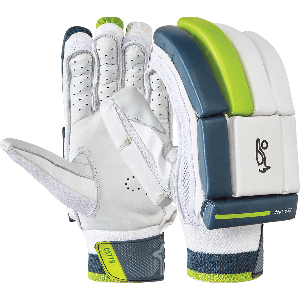 Kookaburra Kahuna Pro 1000 Cricket Batting Gloves - Right Hand (RH) - Premium Leather Protection for Cricket Players - Perfect for Practice & Competitive Matches