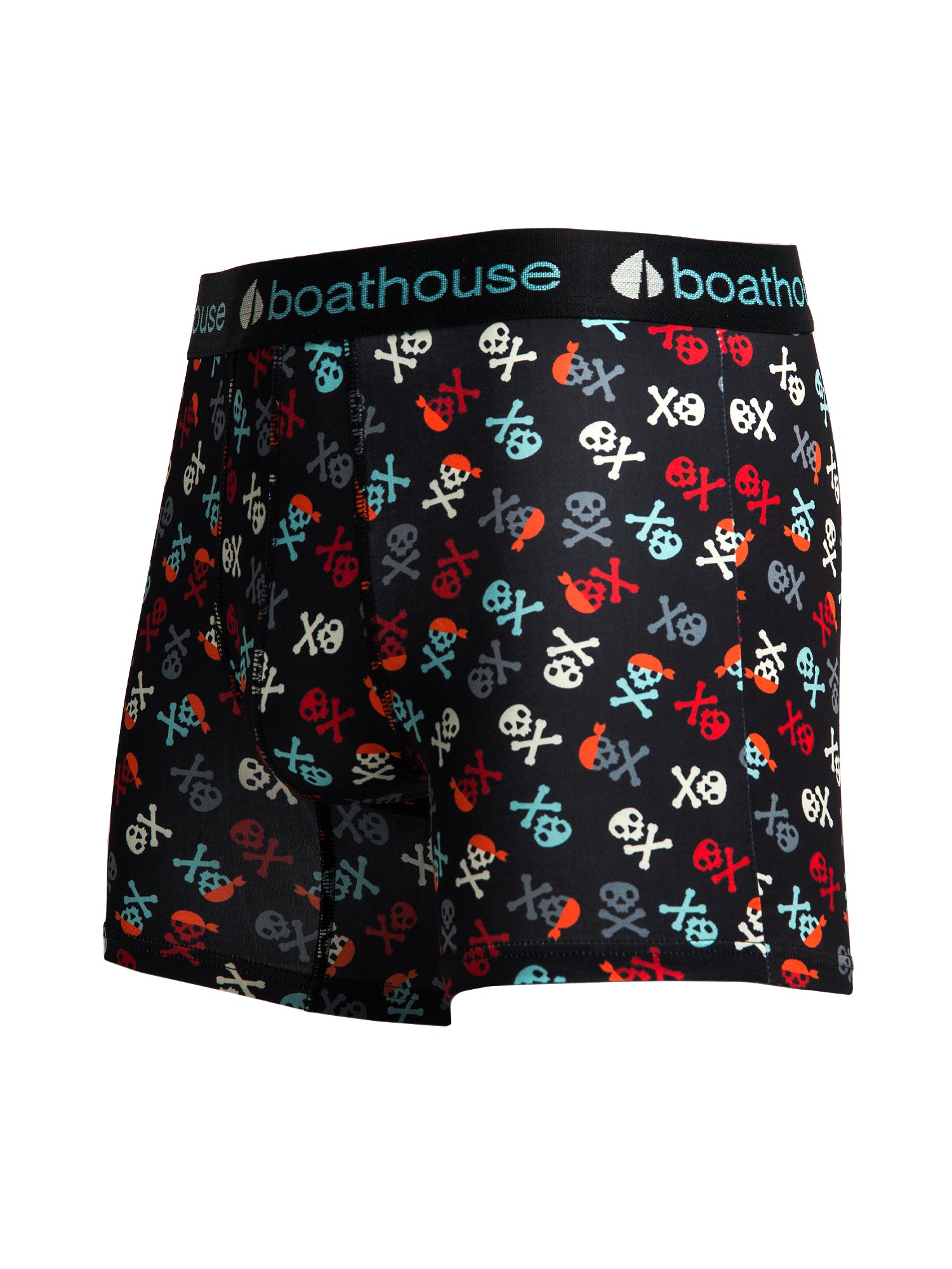 Men's Boxer Briefs with Skull & Cross Design - Comfortable Cotton Underwear for Daily Wear & Gym Workouts