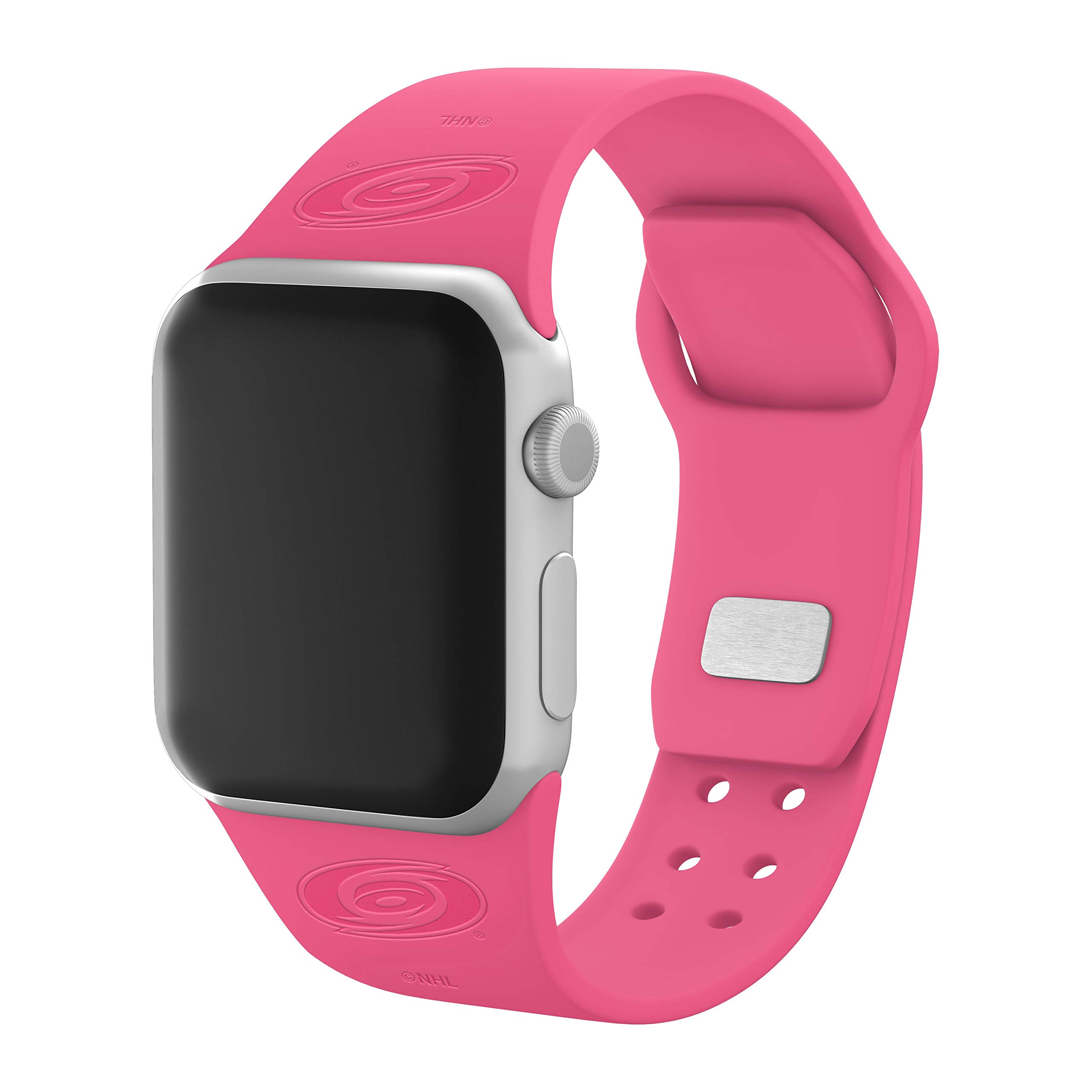 Carolina Hurricanes Engraved Silicone Watch Band for Apple Watch - Durable Sports Wristband for Hockey Fans & Game Day Accessories