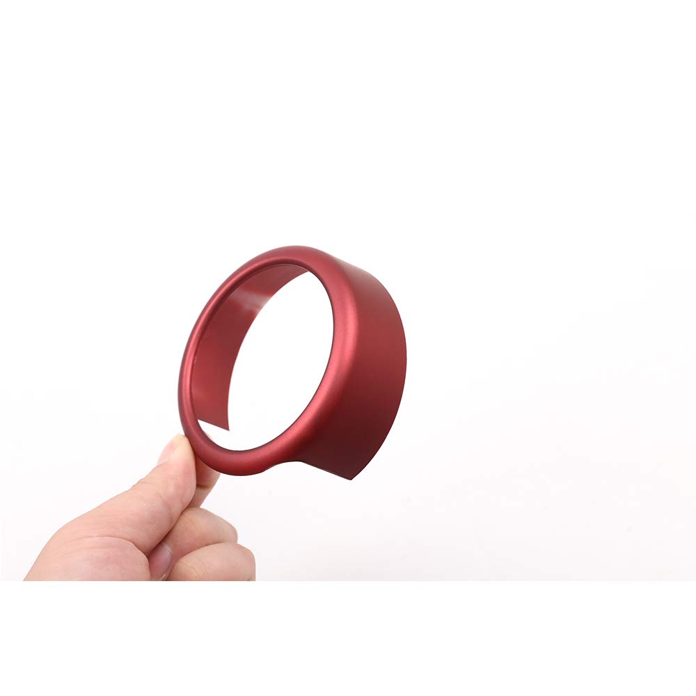 YIWANG Frosted Red ABS Plastic Front Grill Decoration Frame Trim for Alfa Romeo Giulia 2017-2019 Models | Car Exterior Accessories | Perfect for Customization & Car Shows (Not Compatible with Stelvio)