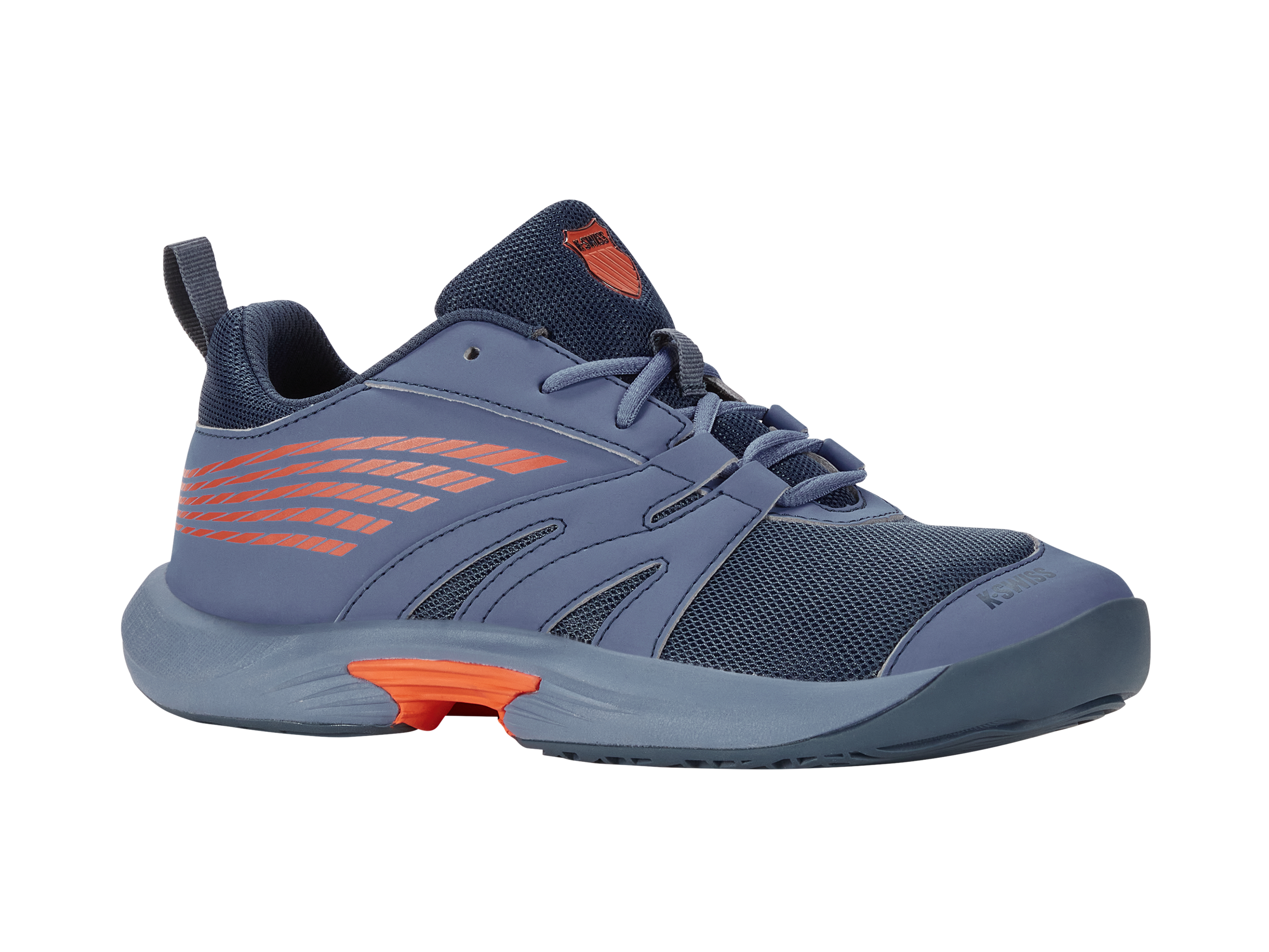 SPEEDTRAC Running Shoes for Men - Infinity/Orion Blue/Scarlet Ibis | Lightweight Athletic Sneakers for Jogging, Training & Gym Workouts