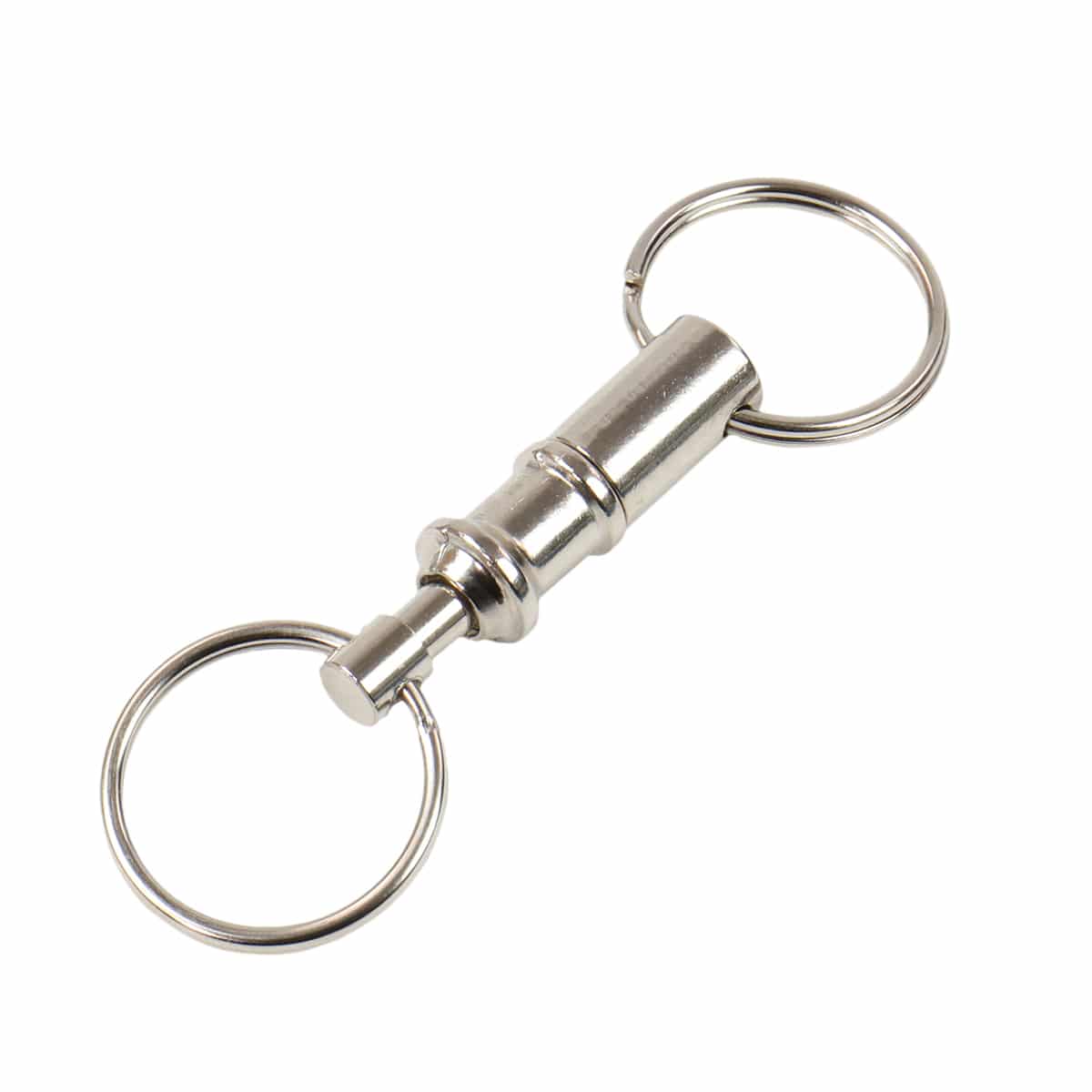 Premium Pull Apart Key Ring with Nickel Plated Brass Body - Durable Keychain for Home, Office, and Travel Organization