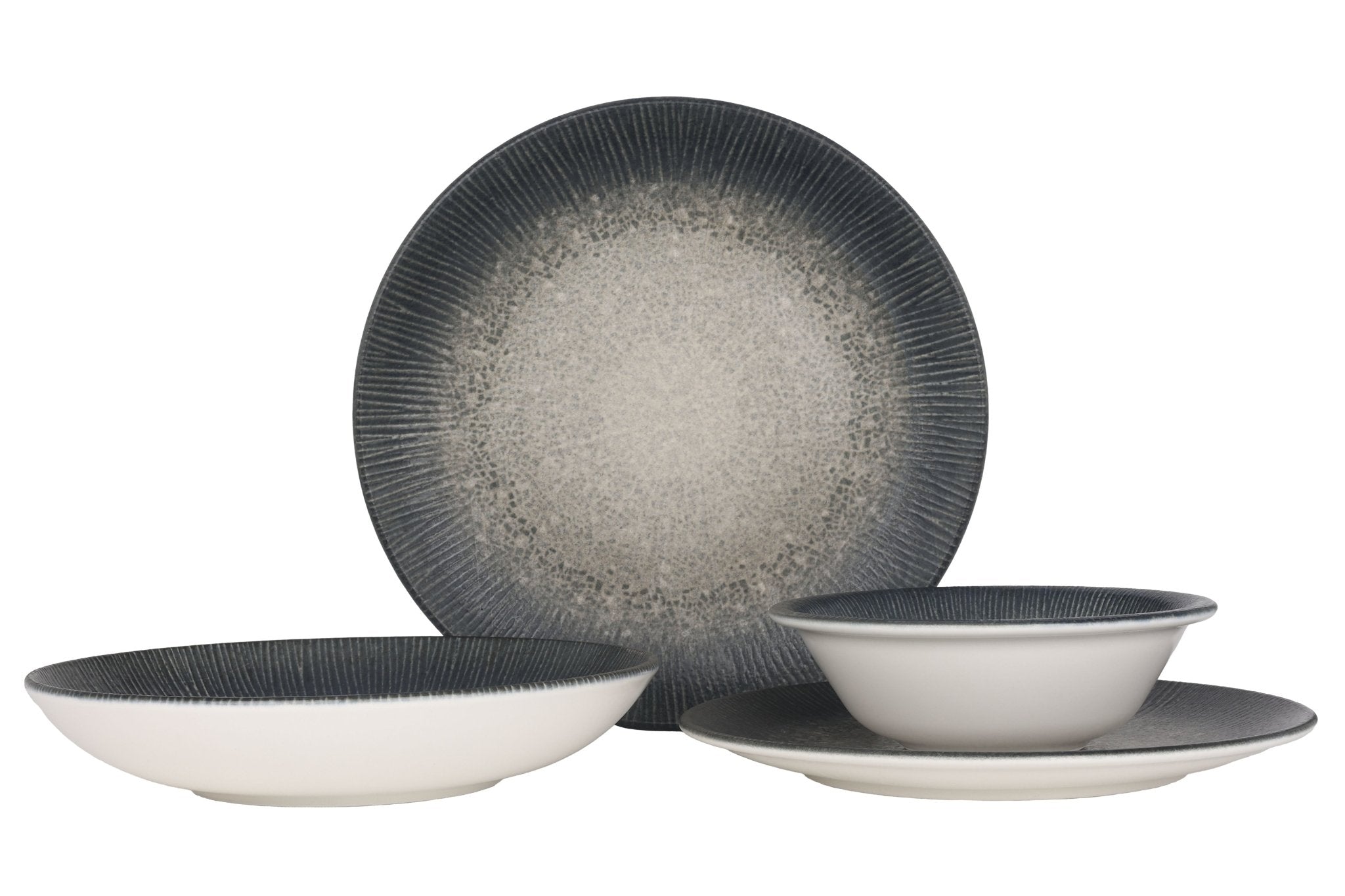 Premium 24-Piece Arctic Dinnerware Set - Elegant Porcelain Plates, Bowls, Cups & Saucers for Formal Dining, Holiday Entertaining & Everyday Use