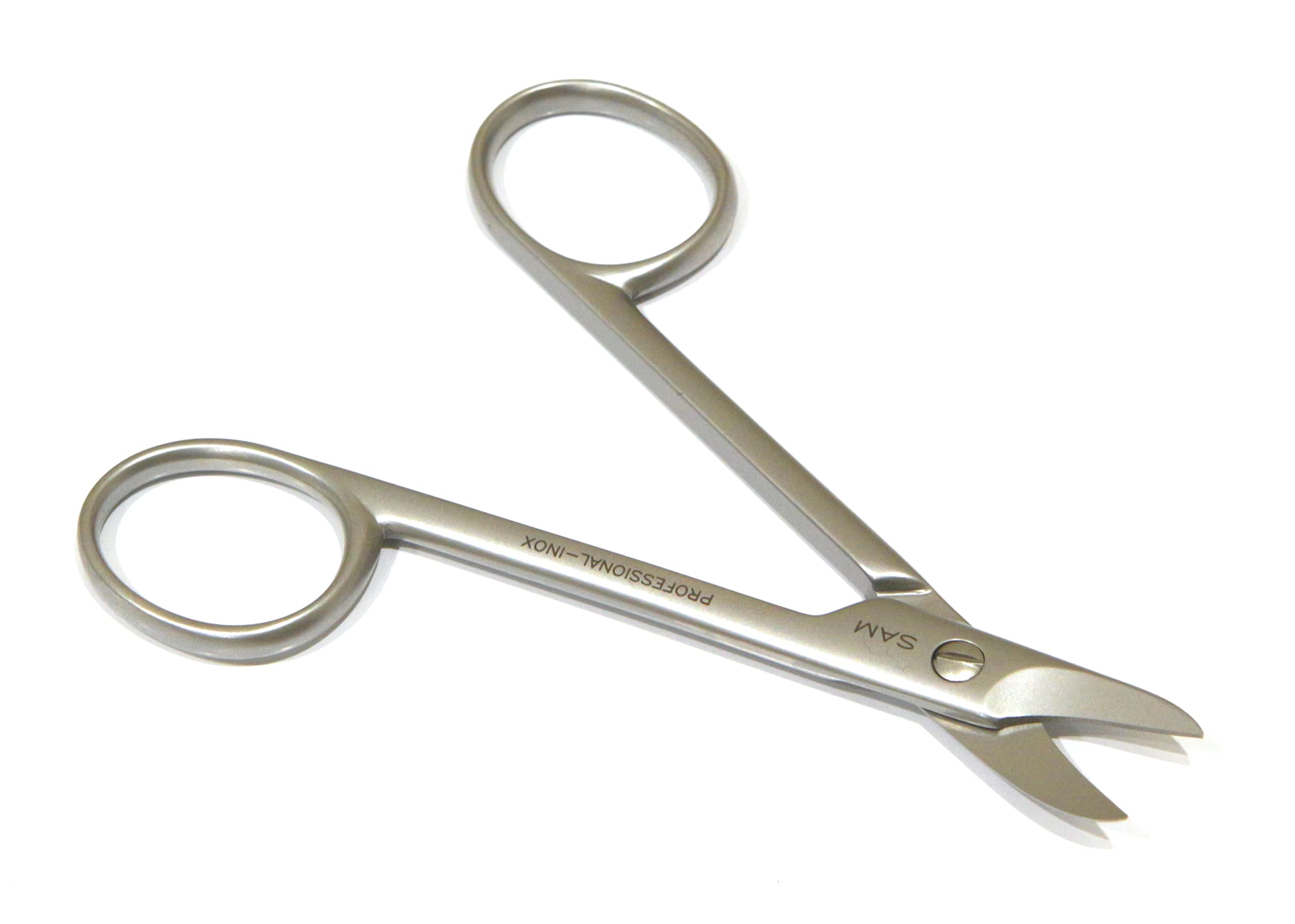 Premium Pedicure Scissors for Thick Nails - 10cm Curved Blades with Safety Tips - Professional Nail Care Tool for Home & Salon Use