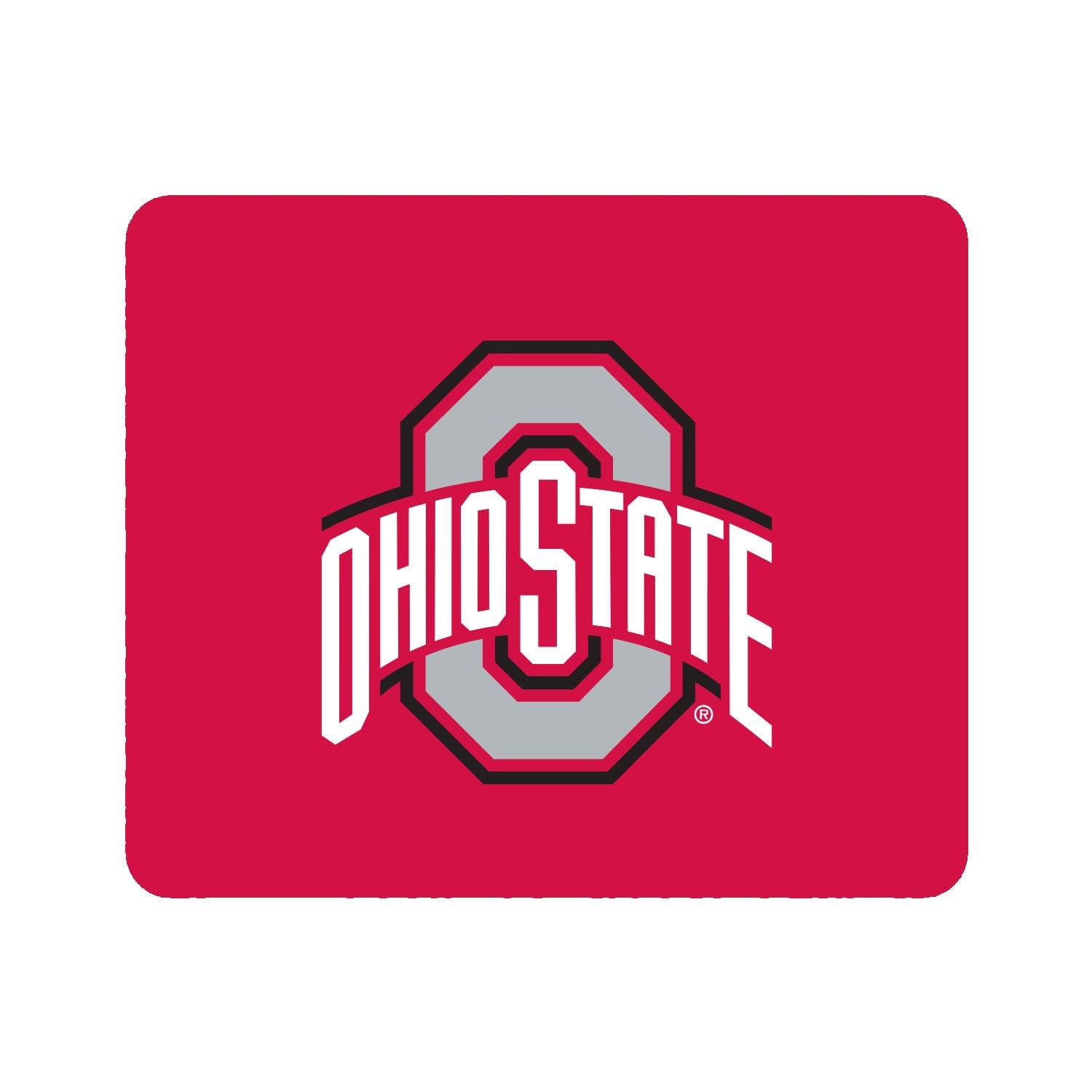 Ohio State University Mouse Pad - Non-Slip Fabric Gaming & Office Desk Mat with Floral Pink Design - Perfect for Work, Gaming & Home Office Setup