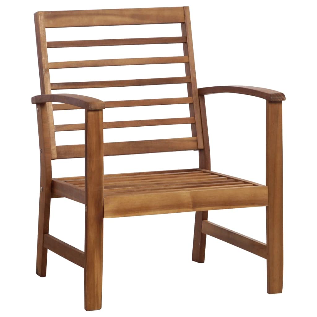 Premium Acacia Wood Outdoor Lounge Set - Rustic Patio Furniture with Table, Bench & 2 Chairs - Durable Garden, Terrace & Backyard Furniture for Relaxing & Entertaining